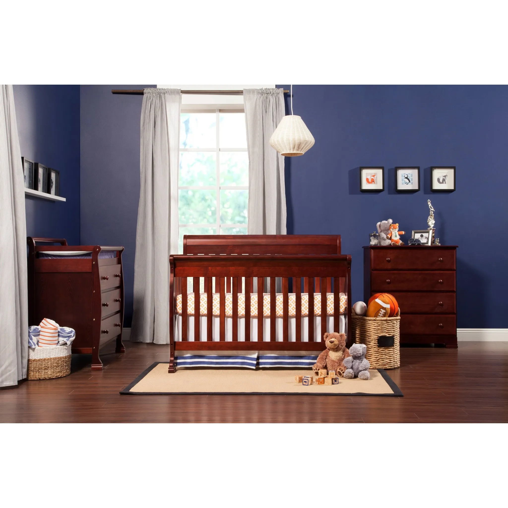 Kalani 4-in-1 Convertible Crib - Cherry - Image 4