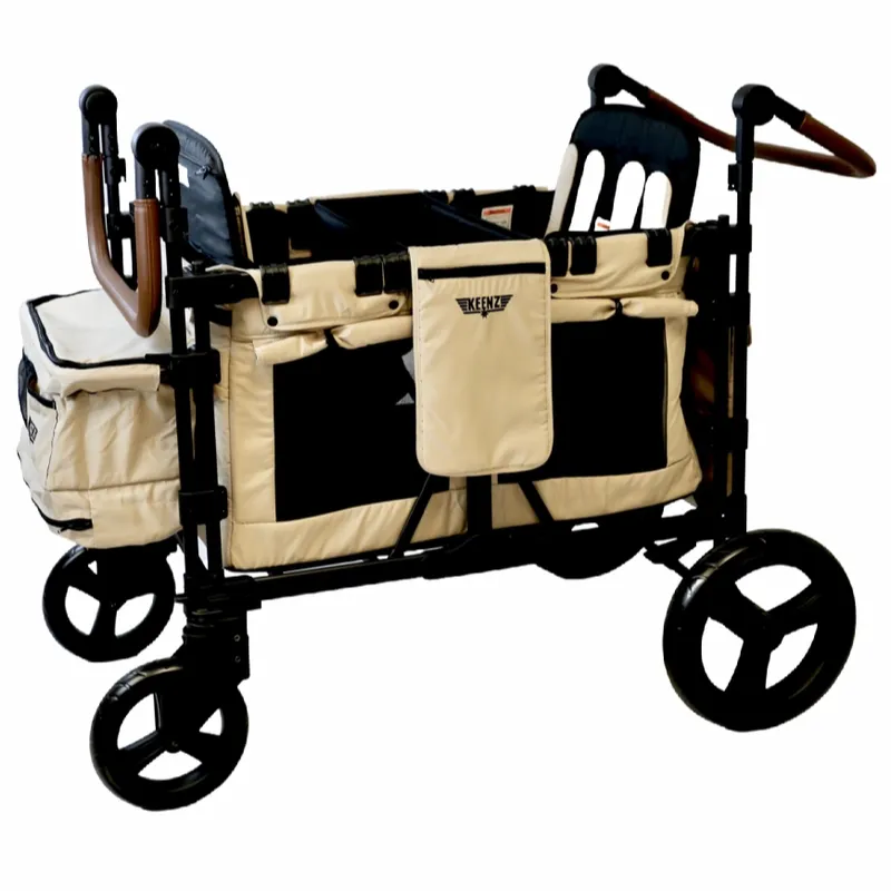 Keenz XC+ Luxury Comfort Stroller Wagon 4 Passenger- Mocha - Image 2