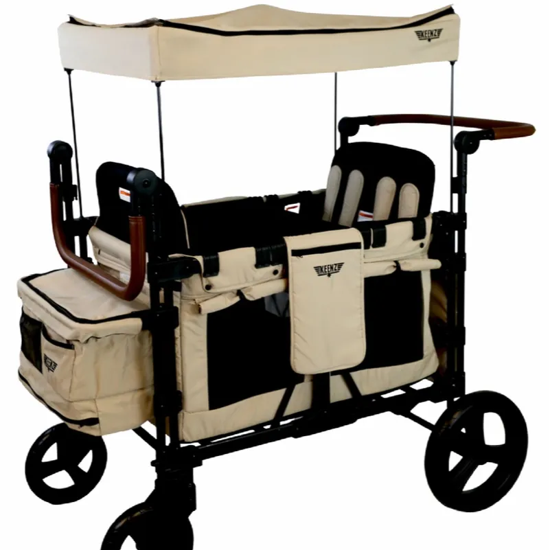 Keenz XC+ Luxury Comfort Stroller Wagon 4 Passenger- Mocha - Image 3