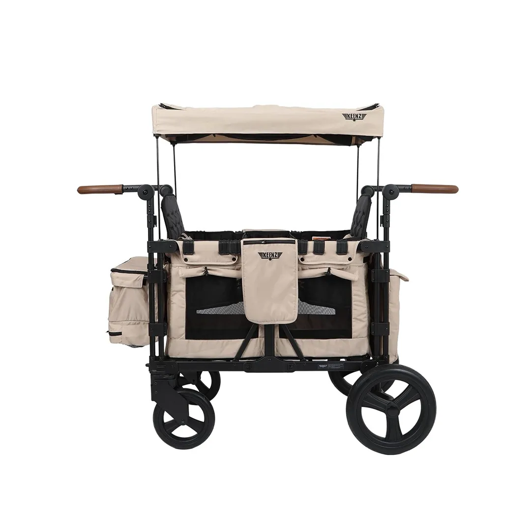 Keenz XC+ Luxury Comfort Stroller Wagon 4 Passenger- Mocha - Image 4