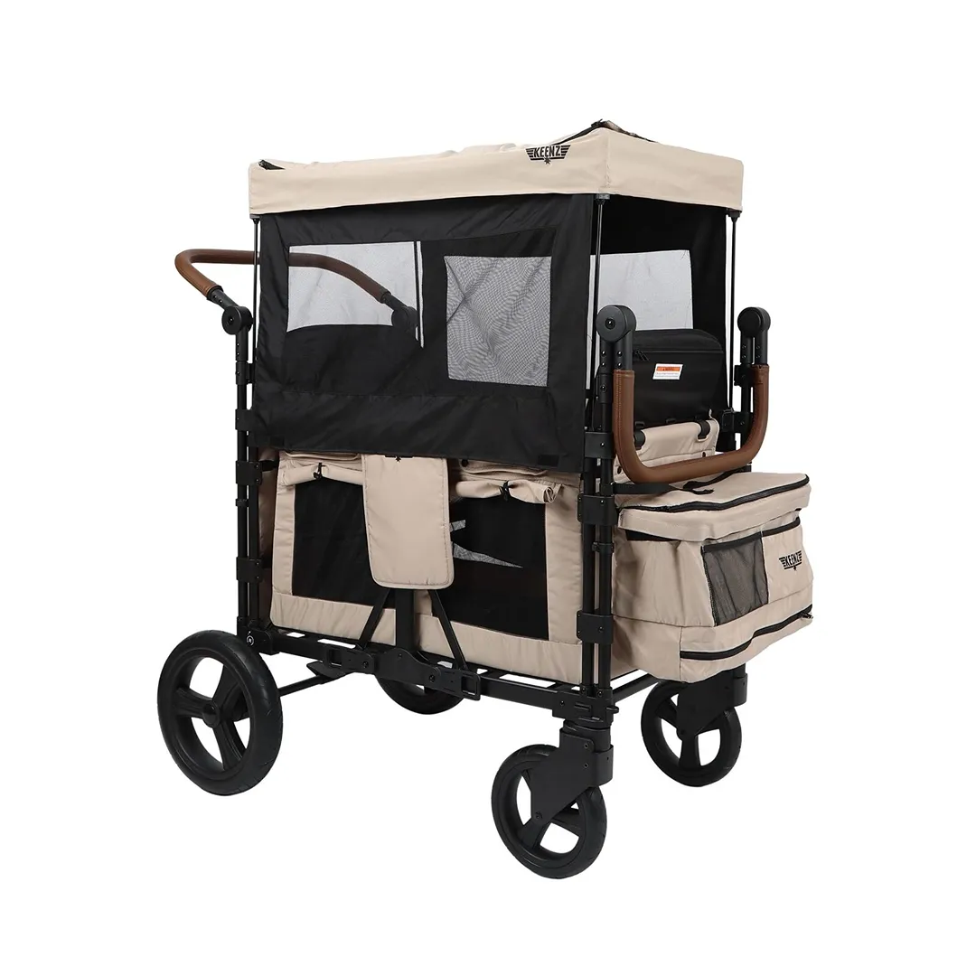 Keenz XC+ Luxury Comfort Stroller Wagon 4 Passenger- Mocha - Image 5