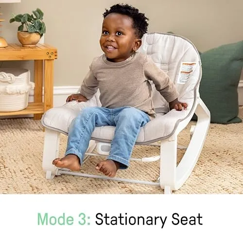 Keep Cozy 3-in-1 Grow with Me Baby Bouncer Rocker & Toddler Seat - Gray - Image 5