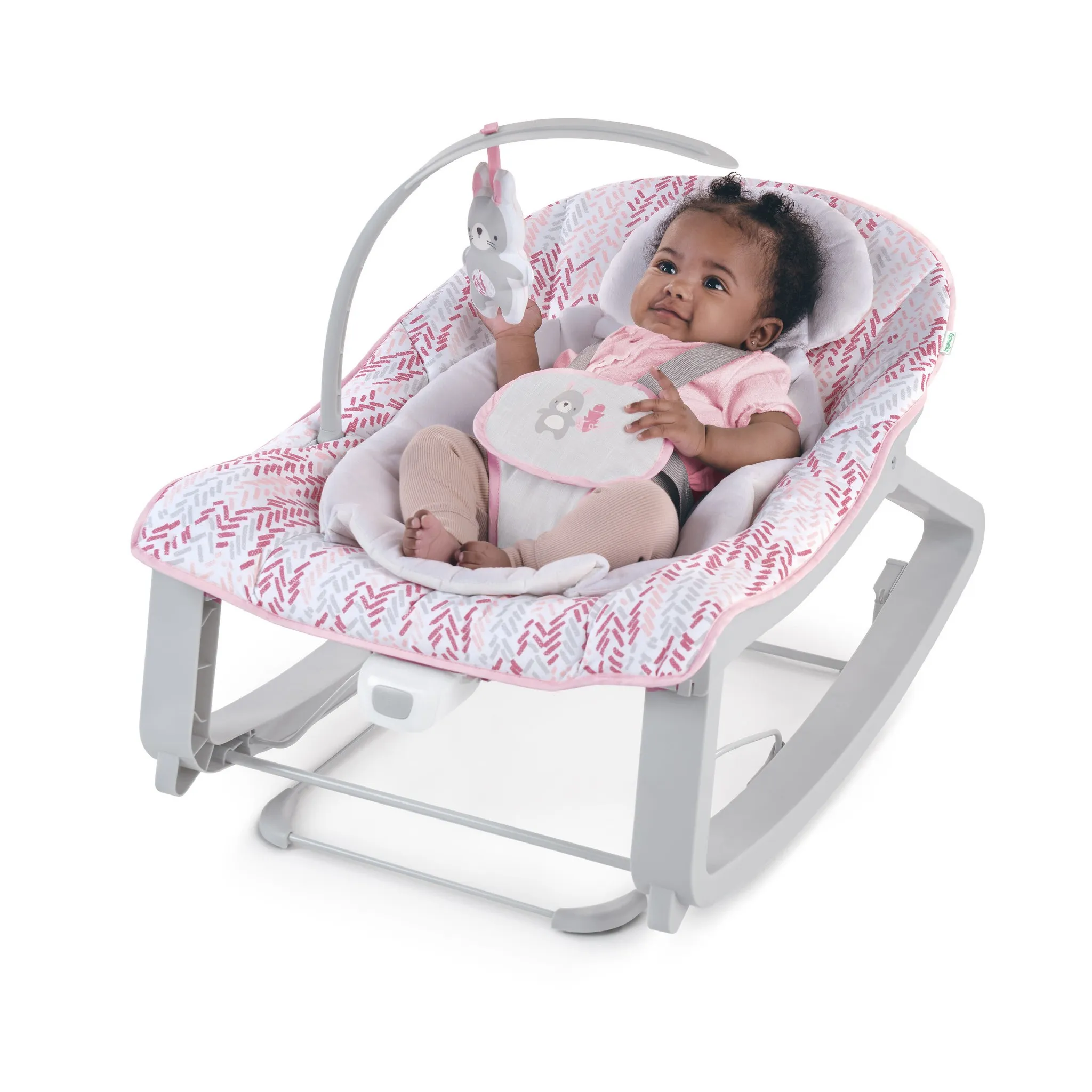 Keep Cozy 3-in-1 Grow with Me Baby Bouncer Rocker & Toddler Seat - Lily - Image 2
