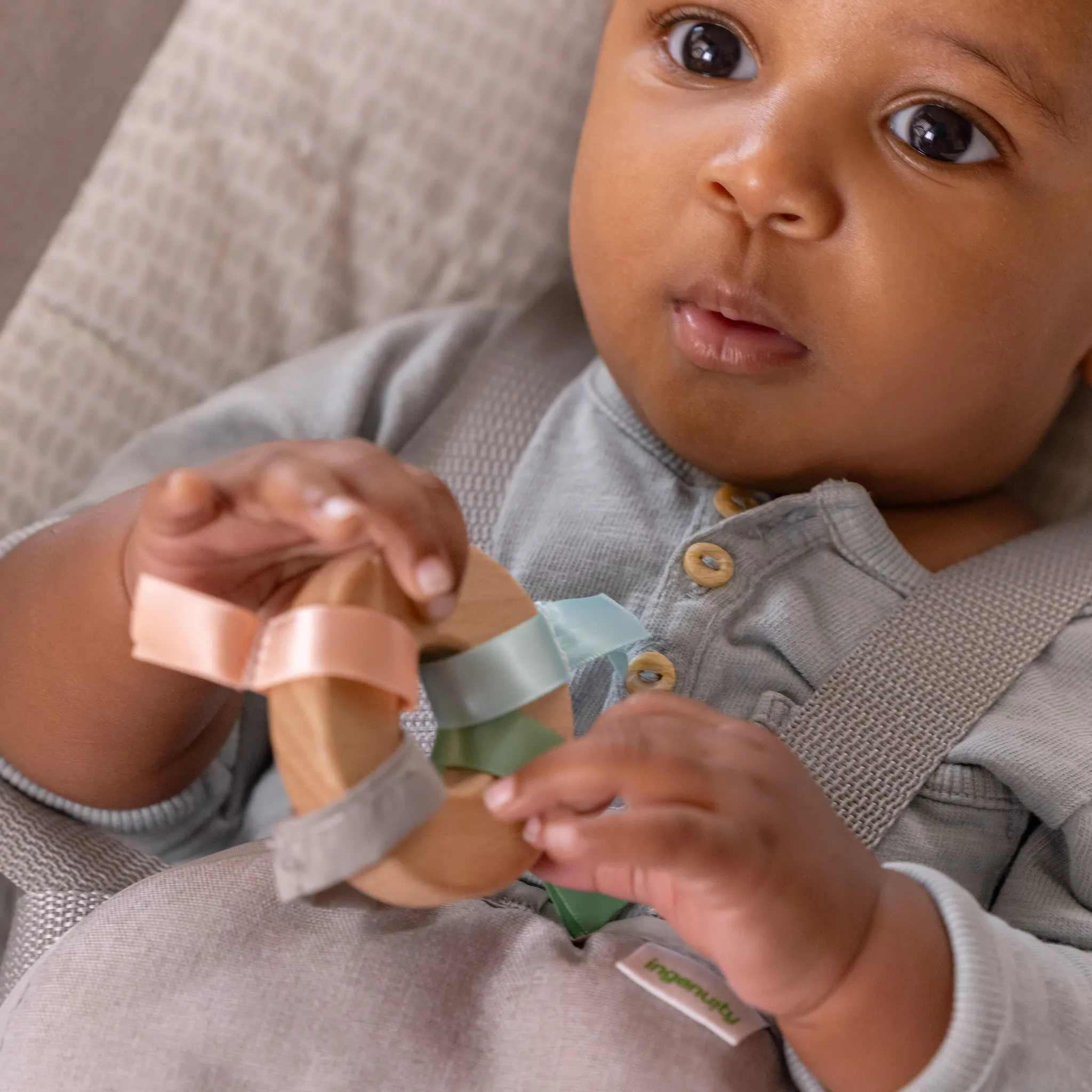 Keep InMotion Automatic Baby Rocking Seat - Gray - Image 11