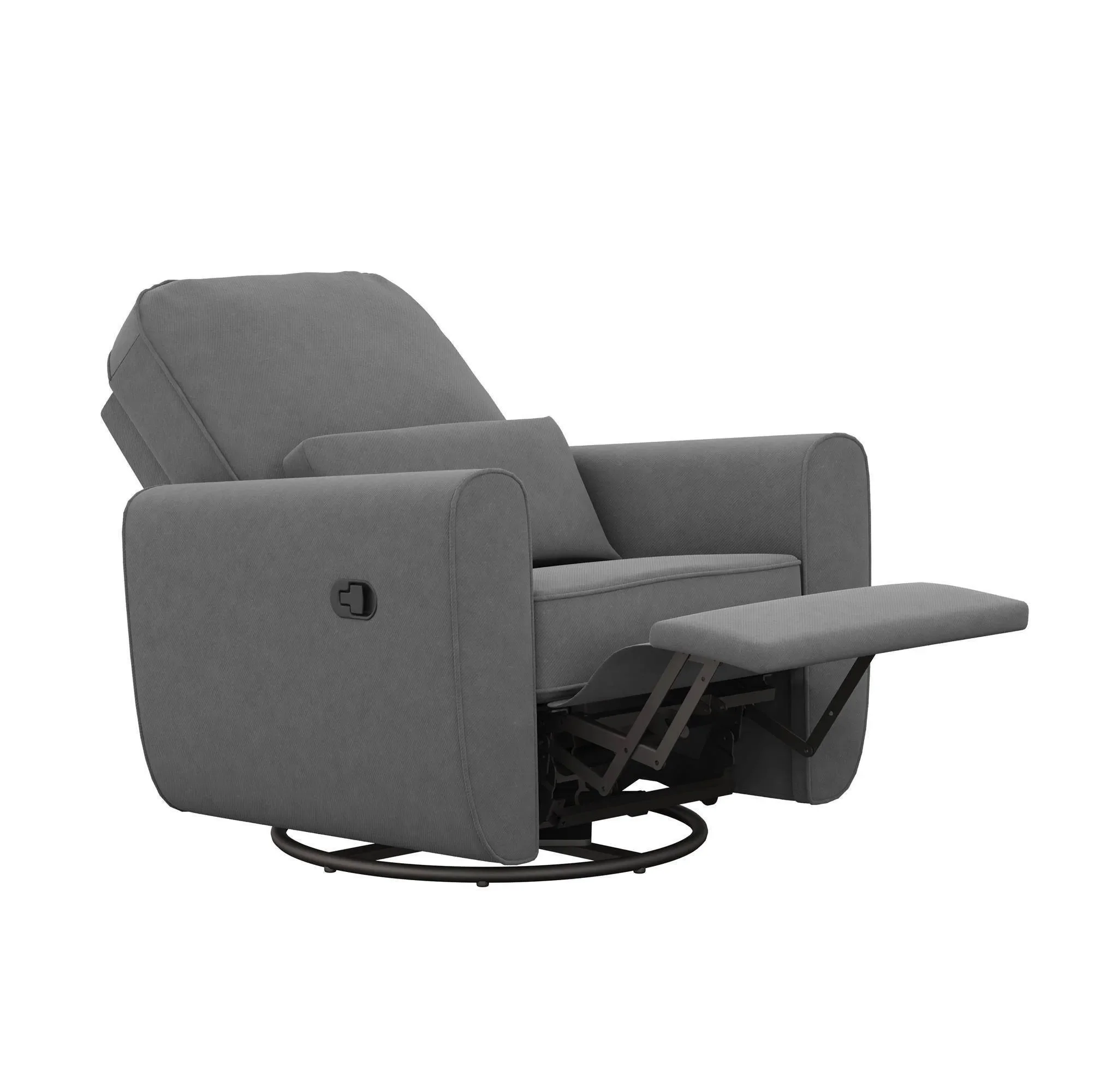 Kennedy Nursery Gliding Recliner Upholstered Accent Chair - Gray - Image 3