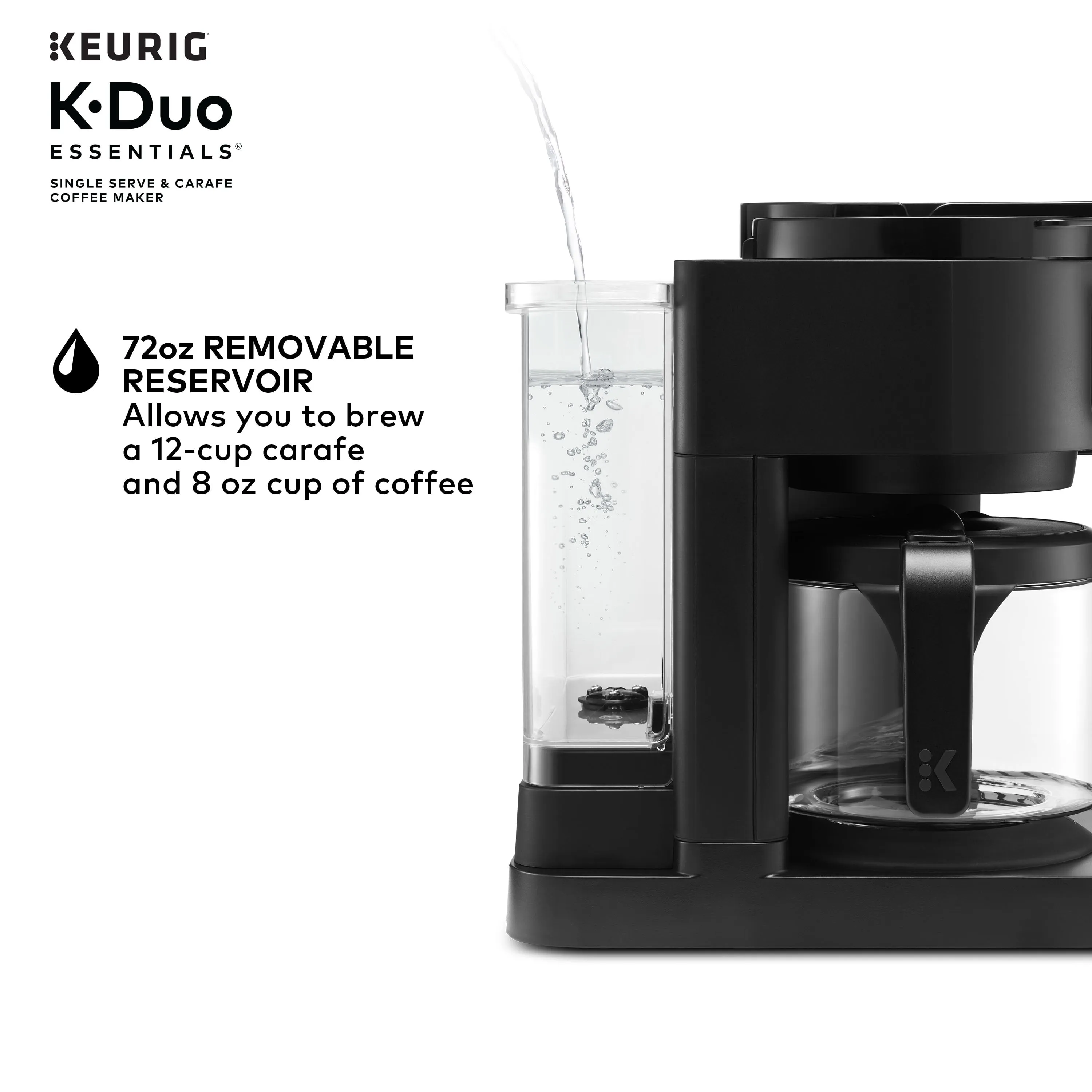 Keurig K-Duo Essentials Hot & Iced Single-Serve K-Cup Pod Coffee Maker & Carafe - Image 6