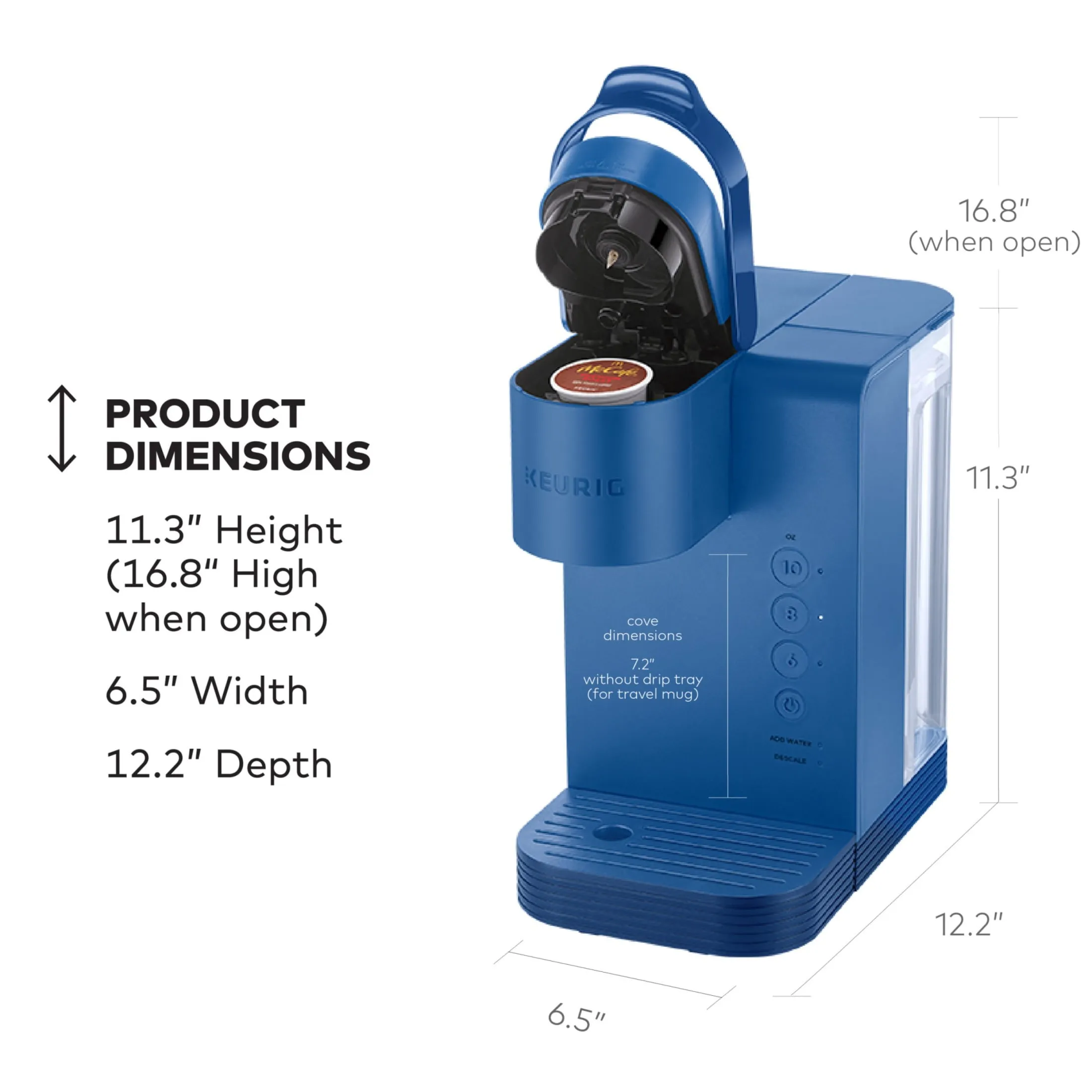 Keurig K-Express Essentials Coffee Maker in Pacific Blue - Image 3