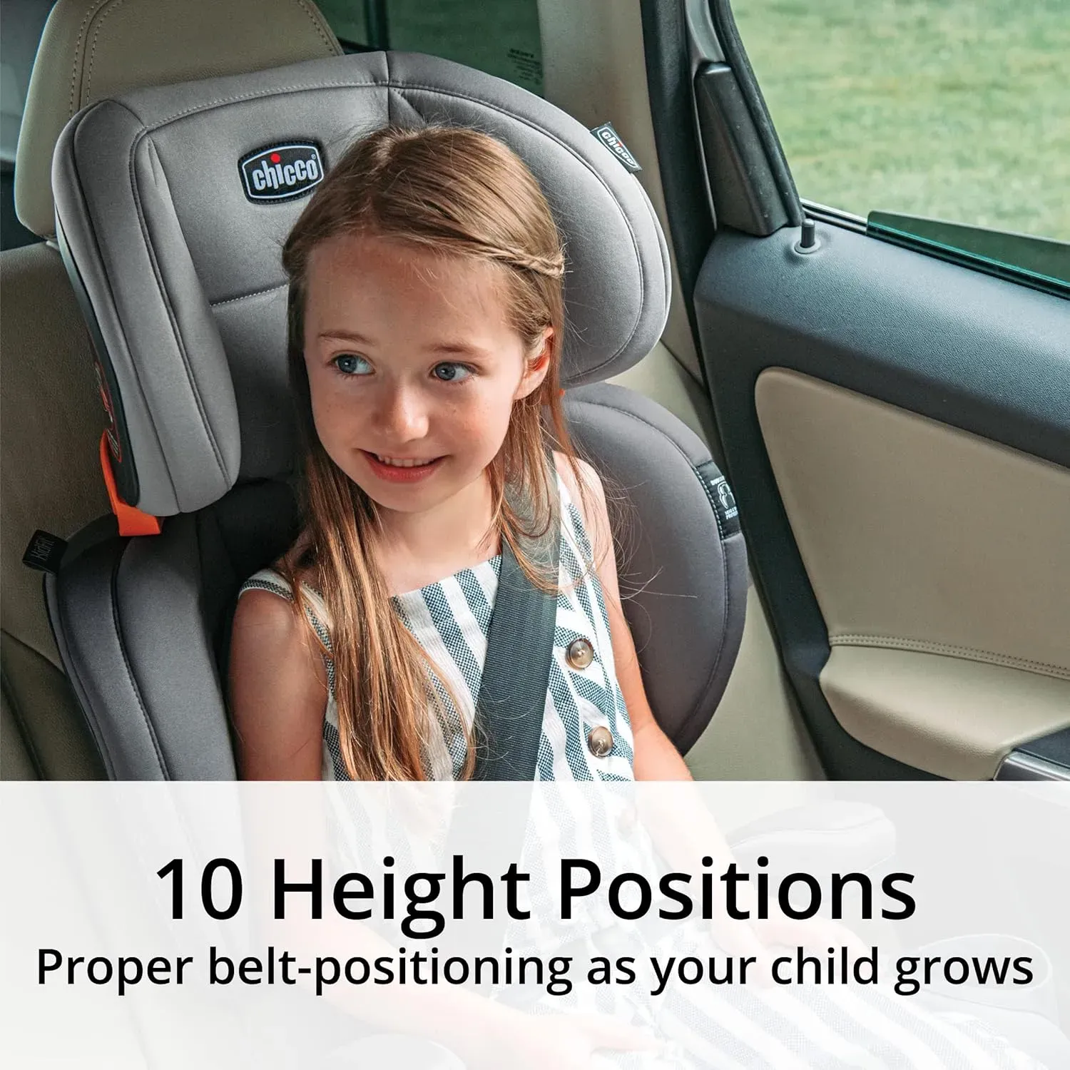 Kidfit Cleartex Plus 2-in-1 Belt Positioning Booster - Lilac - Image 3