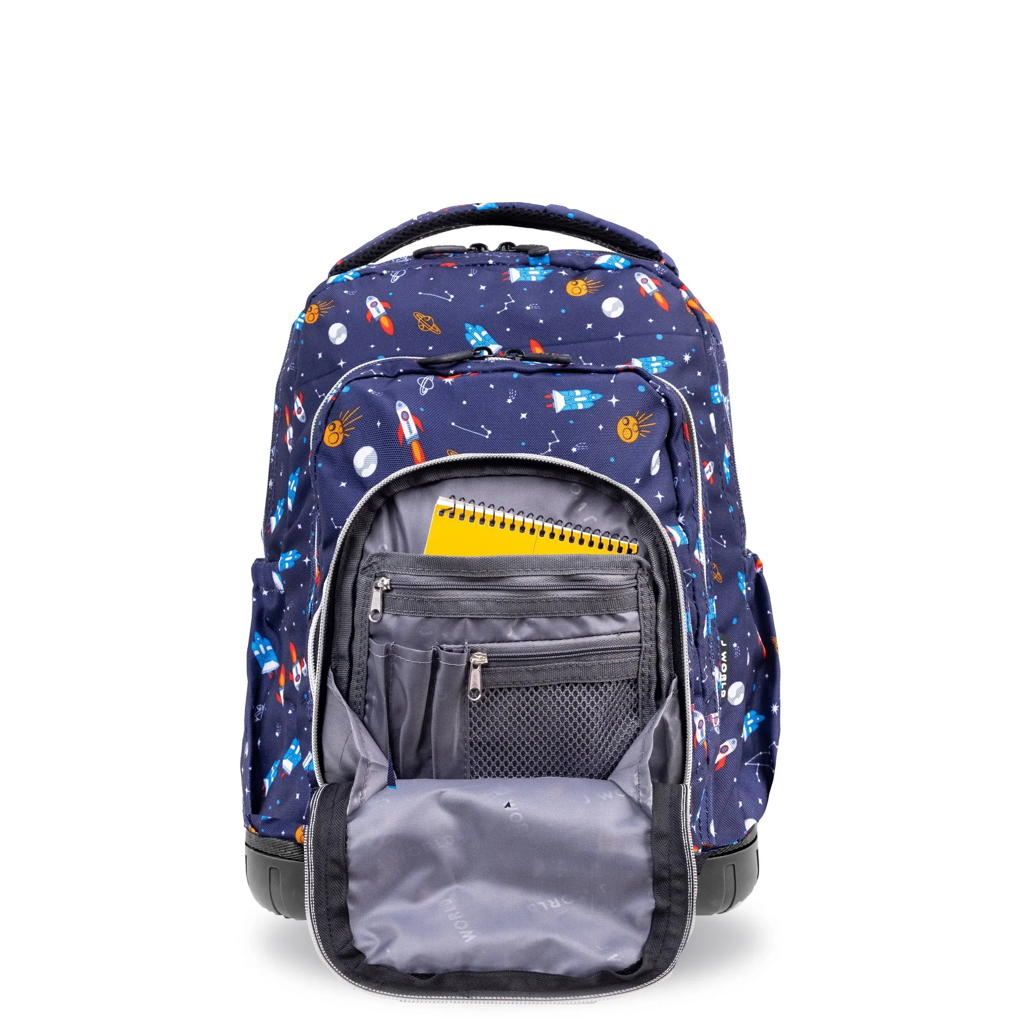 Kids' 16" Rolling Backpack and Lunch Bag - Spaceship - Image 5