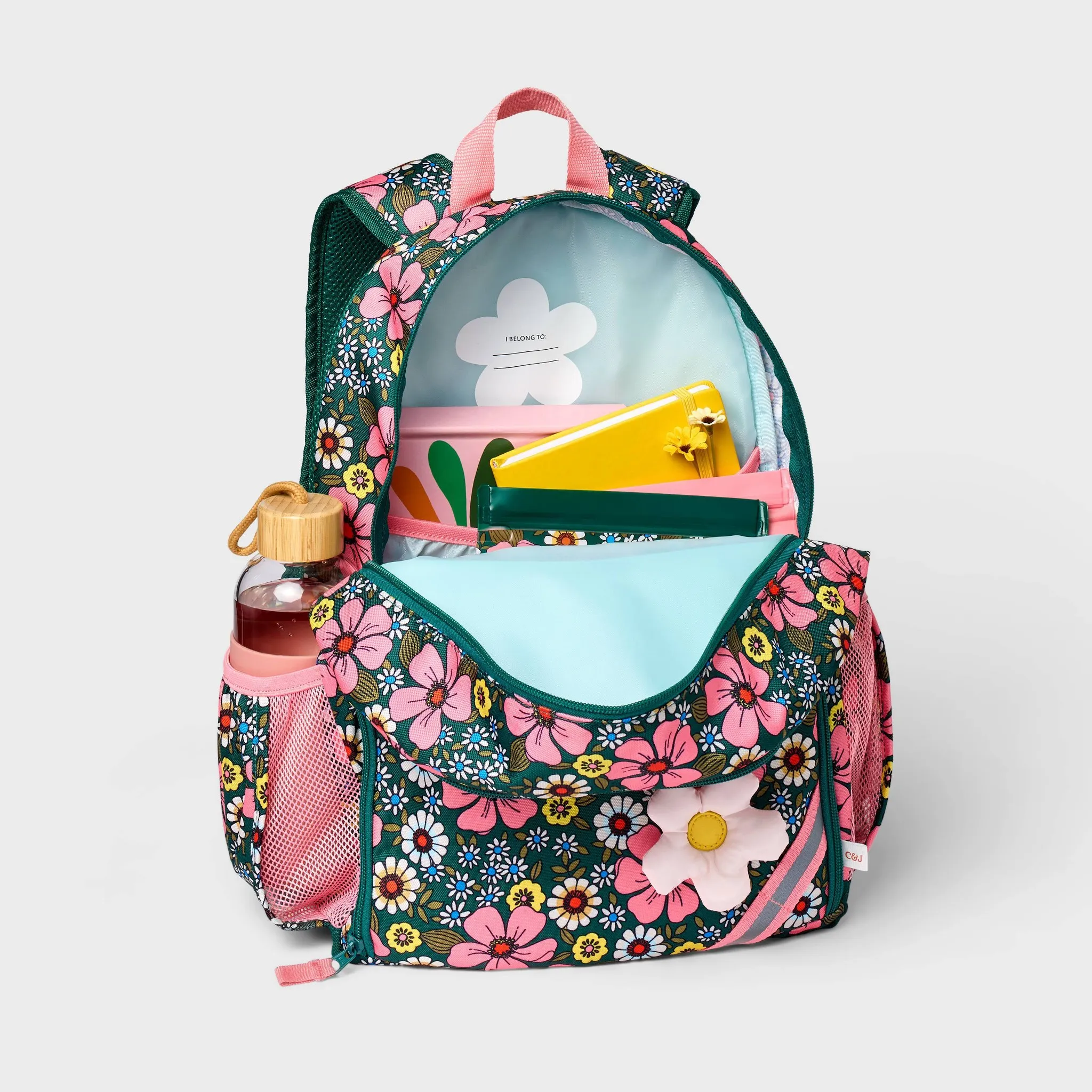 Kids' 17'' Classic Backpack - Flowers - Image 2