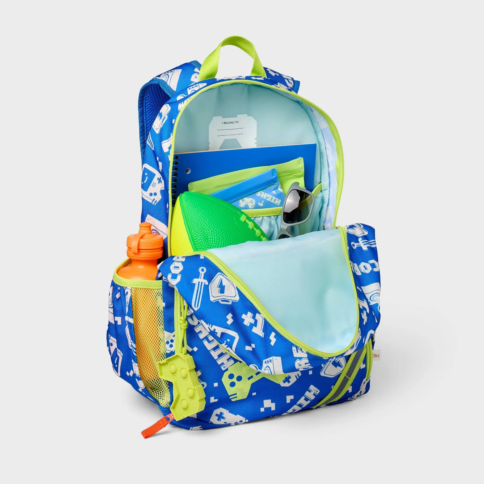Kids' 17'' Classic Backpack - Video Game Console Pattern - Image 2