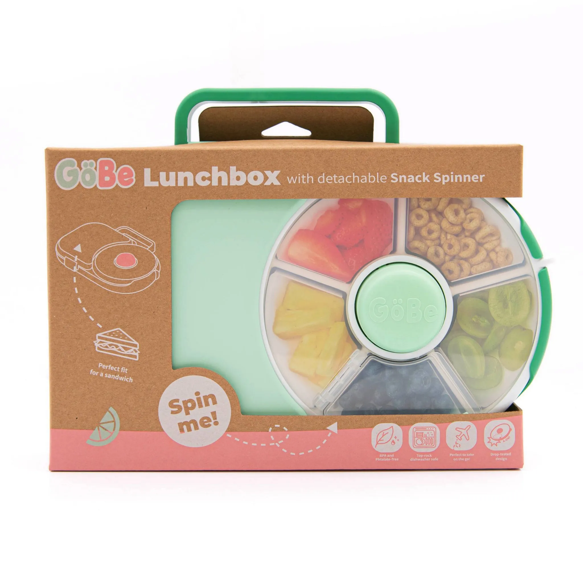 Kids' 2-in-1 Bento Style Lunchbox - Sage Green - Image 5