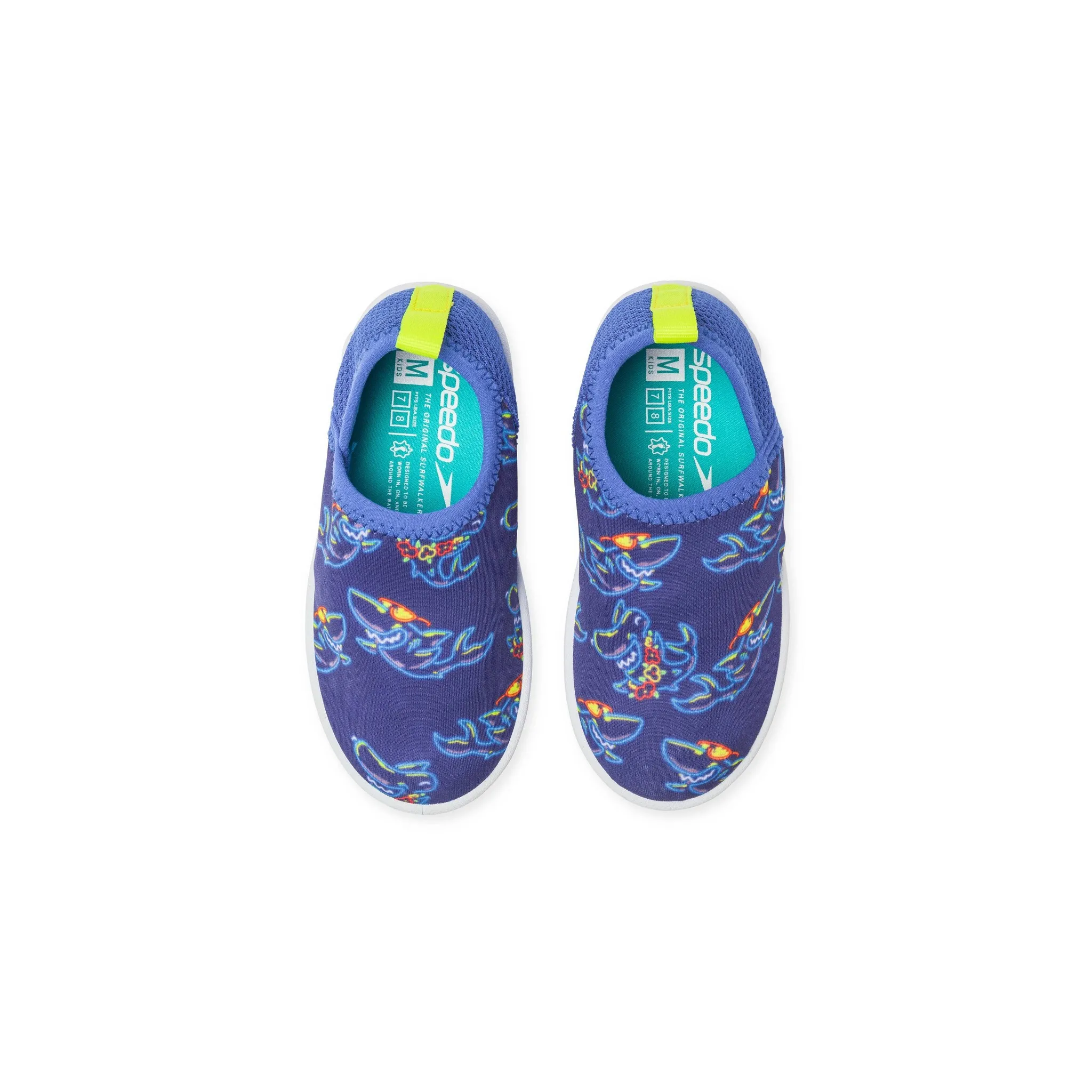 Kids' Beach Bootie Water Shoes - Neon Shark M - Image 2
