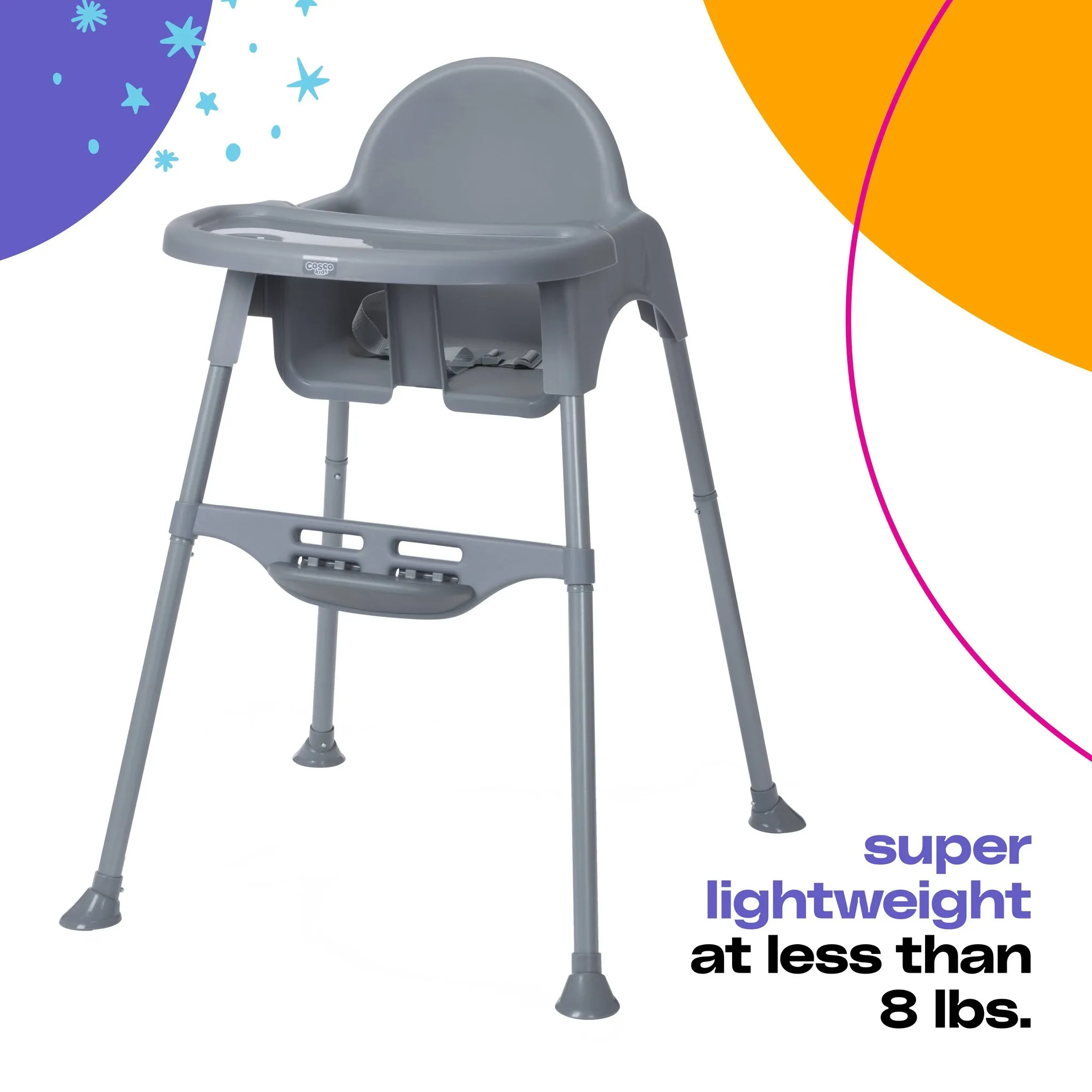 Kids' Canteen High Chair - Mono Black - Image 7