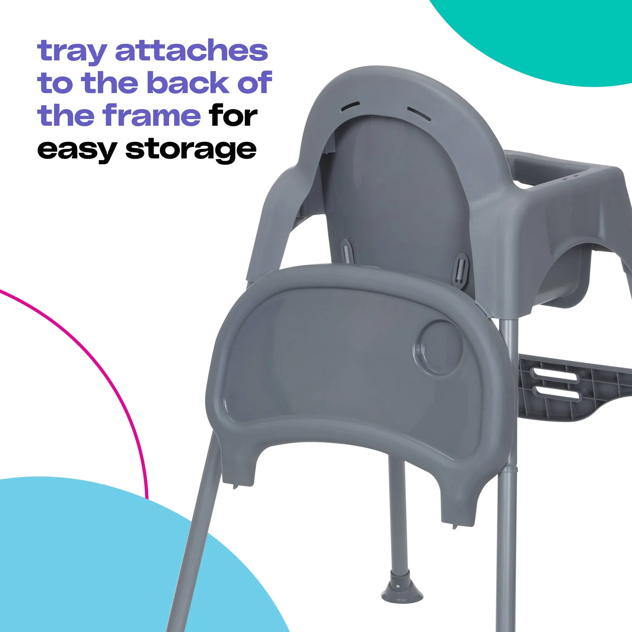 Kids' Canteen High Chair - Mono Gray - Image 8