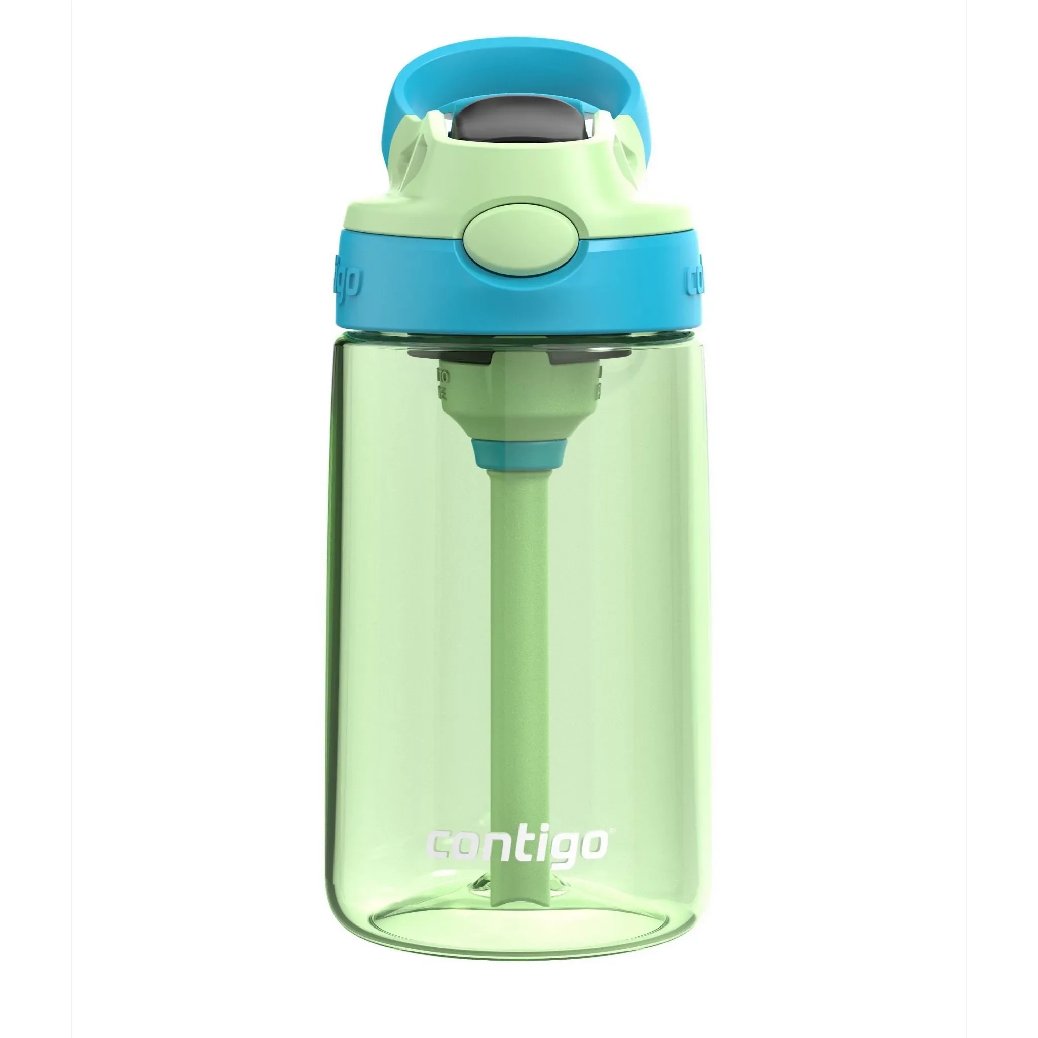 Kids' Cleanable Autospout 14oz Water Bottle - Cucumber with Blue Raspberry
