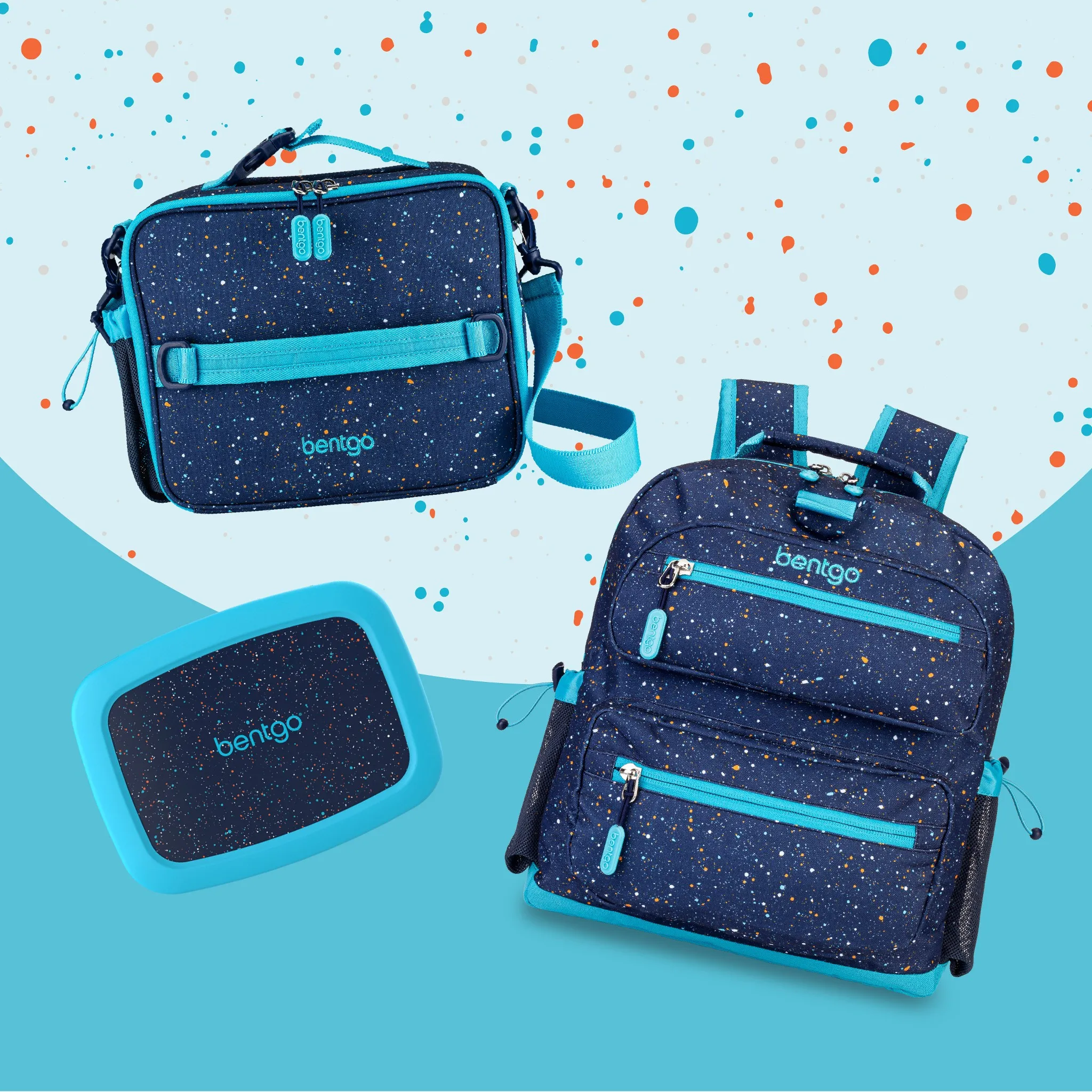 Kids Double Insulated Lunch Bag - Abyss Blue Speckle - Image 5