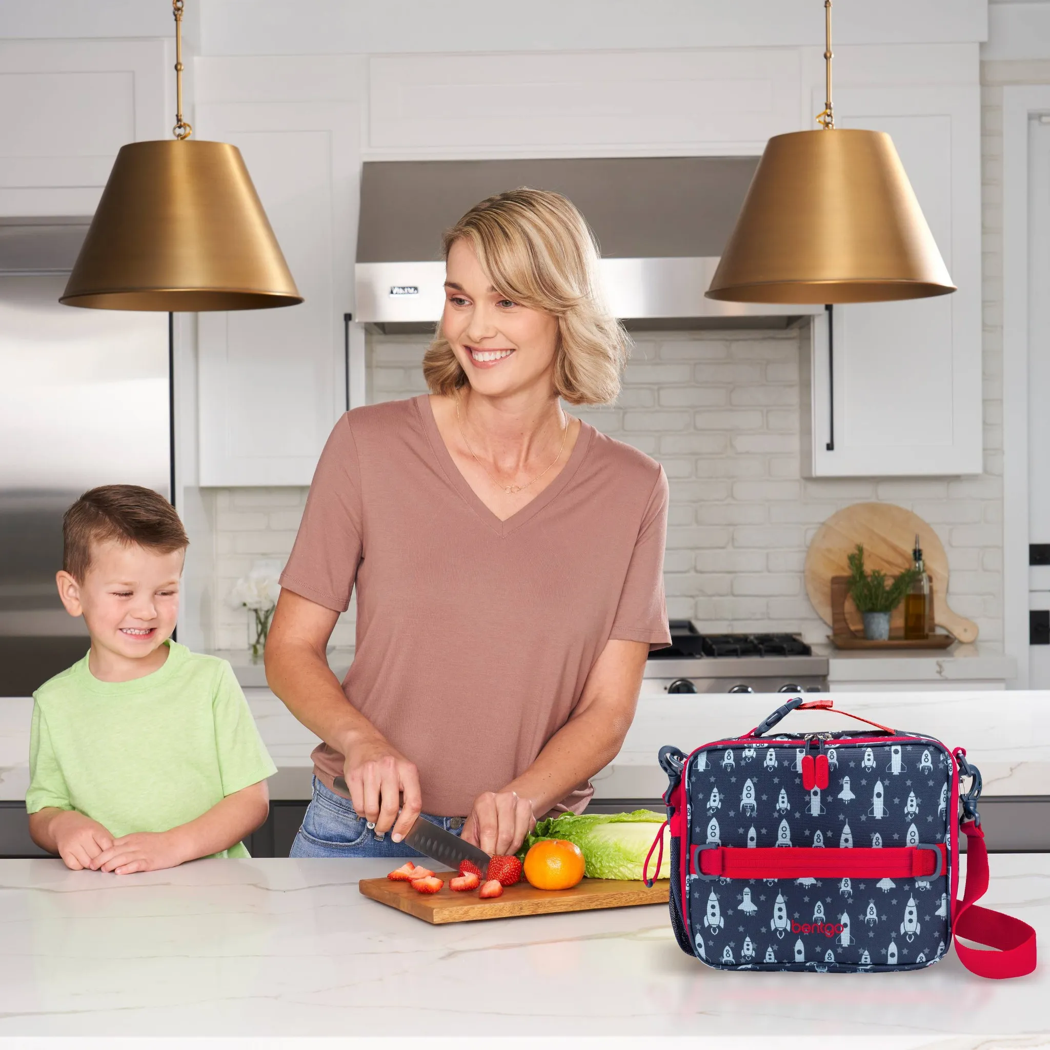 Kids' Double Insulated Lunch Bag - Rocket - Image 4