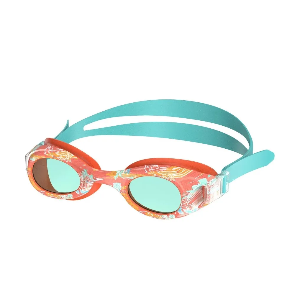 Kids' Glide Printed Swim Goggles - Coral/Teal - Image 5