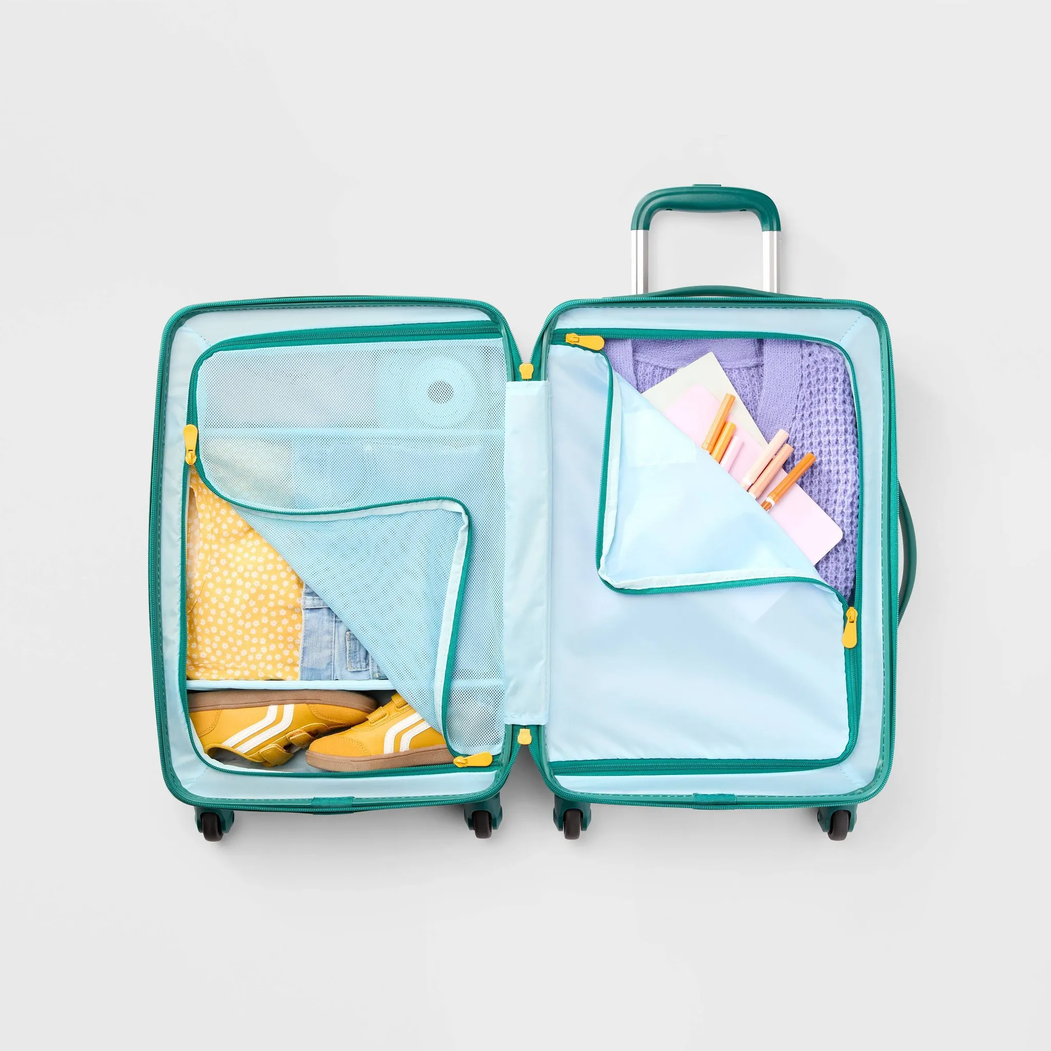 Kids' Hardside Carry-On Spinner Suitcase - Green - Image 2