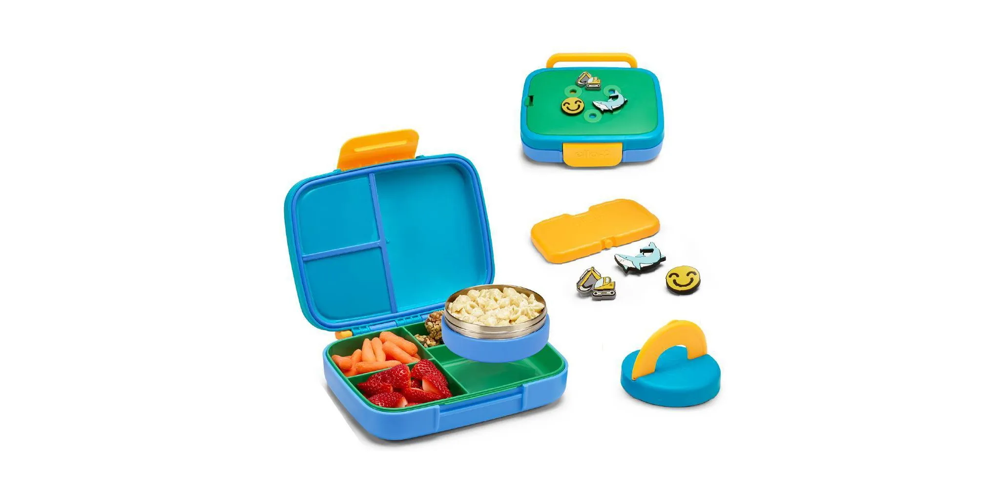 Kids Insulated Bento Lunch Box - Green