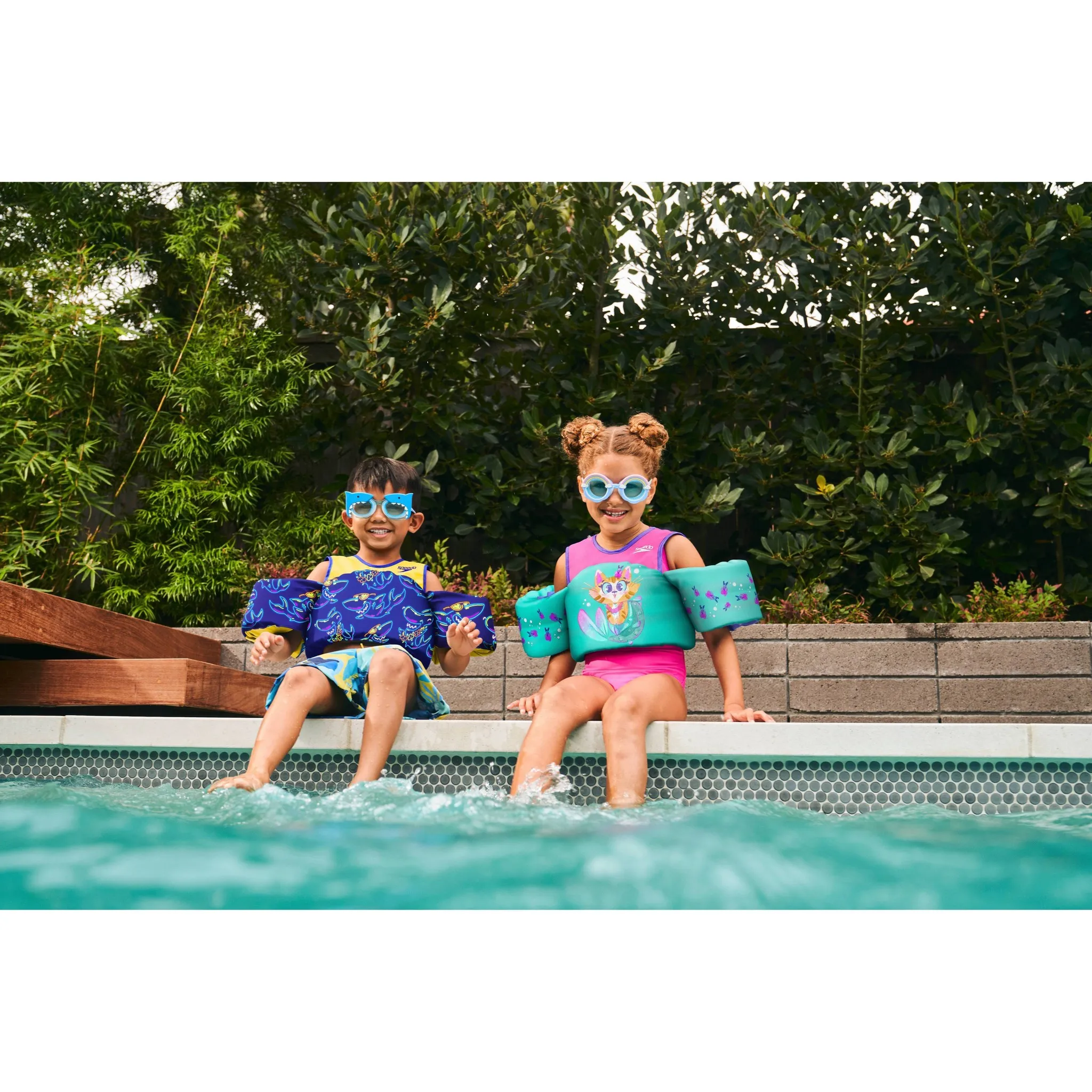 Kids' Sunny Vibes Swim Goggles - Blue - Image 4