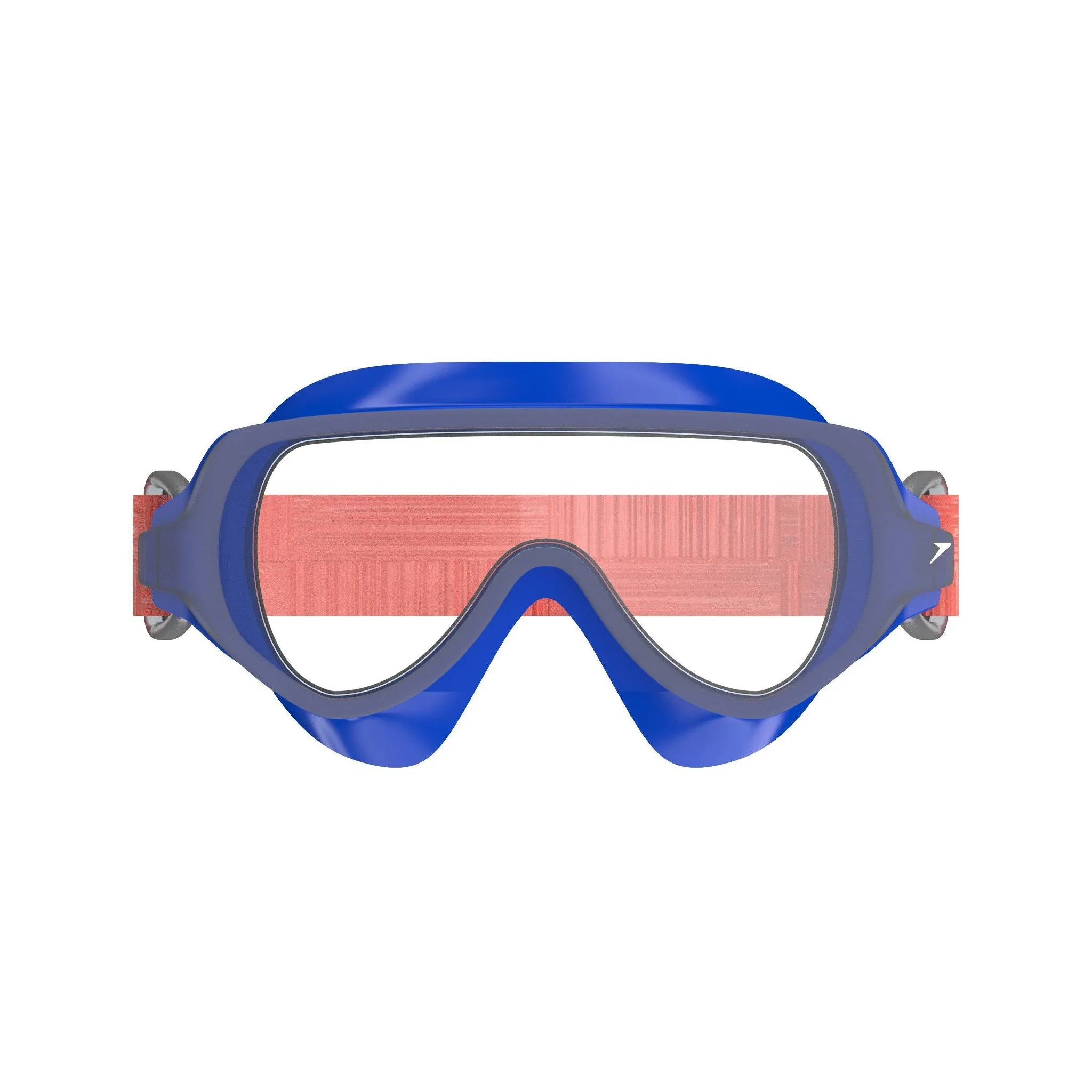 Kids' Swim Mask with Fabric Strap - Blue - Image 2