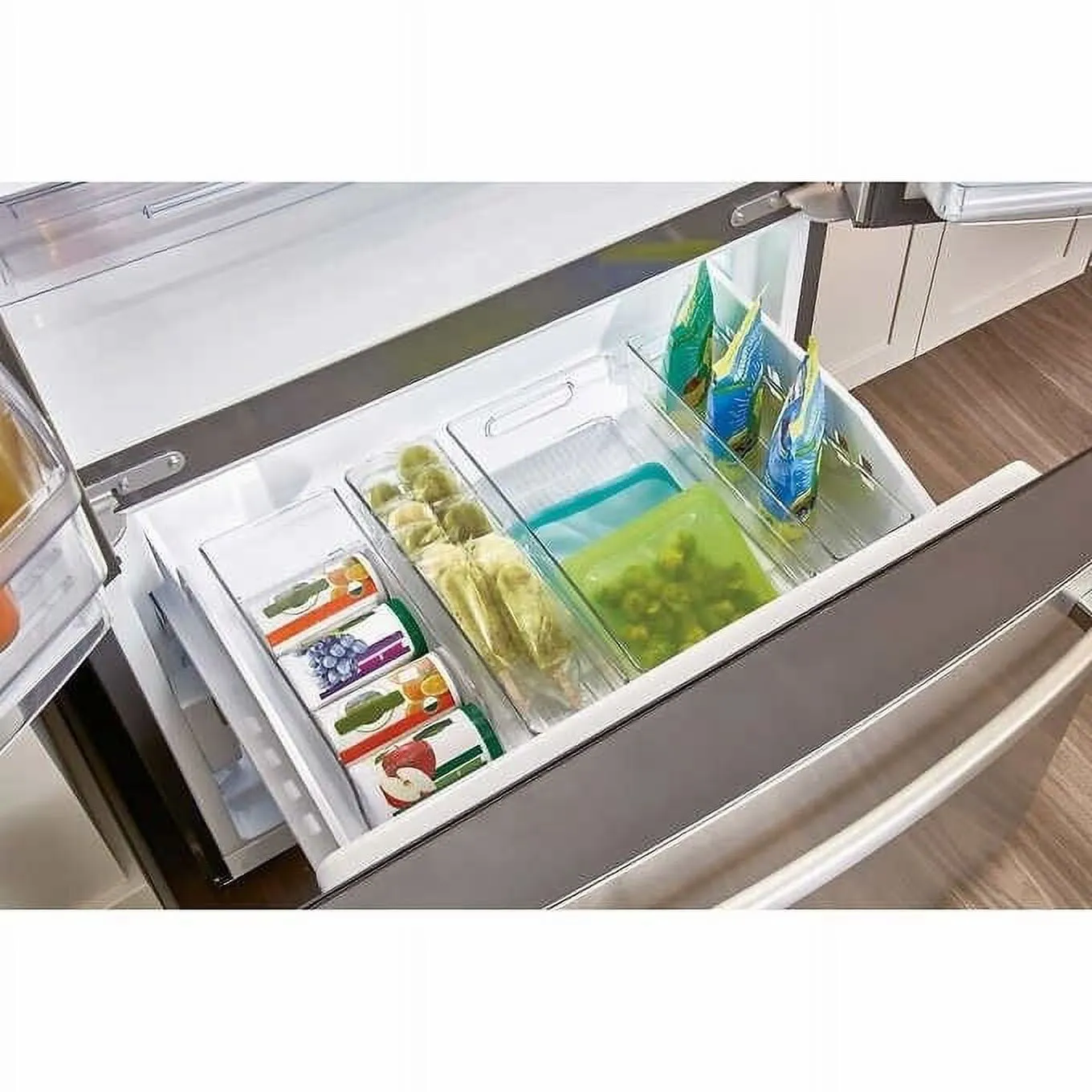 Kitchen Bins Clear 4 Piece Set - Image 2