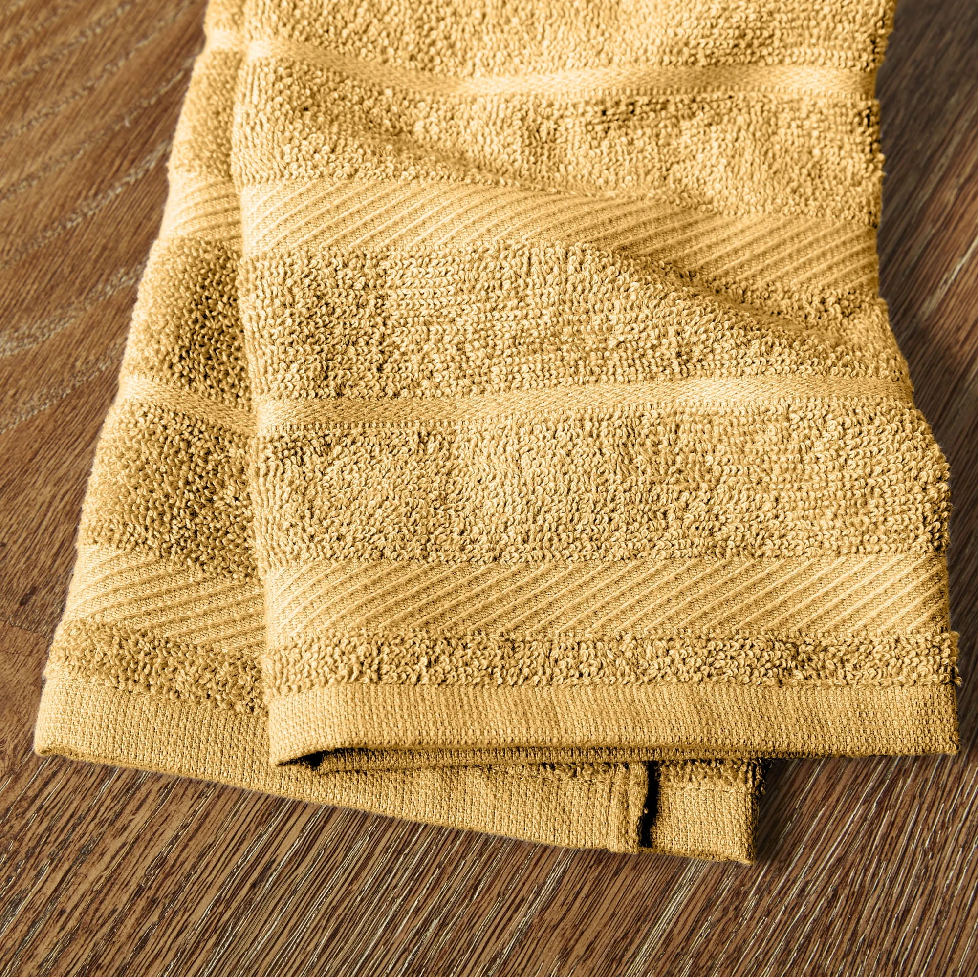 Kitchen Towel 4-Pack Set - Orange Sorbet Yellow/White - Image 3