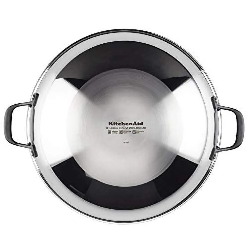 KitchenAid 5-Ply Clad 15-Inch Stainless Steel Induction Wok - Image 5