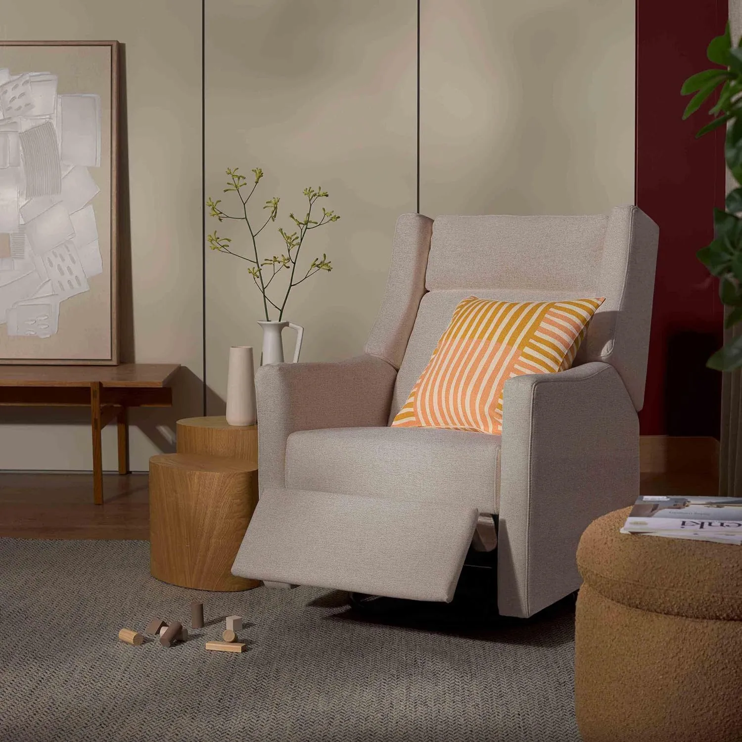 Kiwi Plus Power Recliner and Swivel Glider - Performance Beach Eco-Weave - Image 2