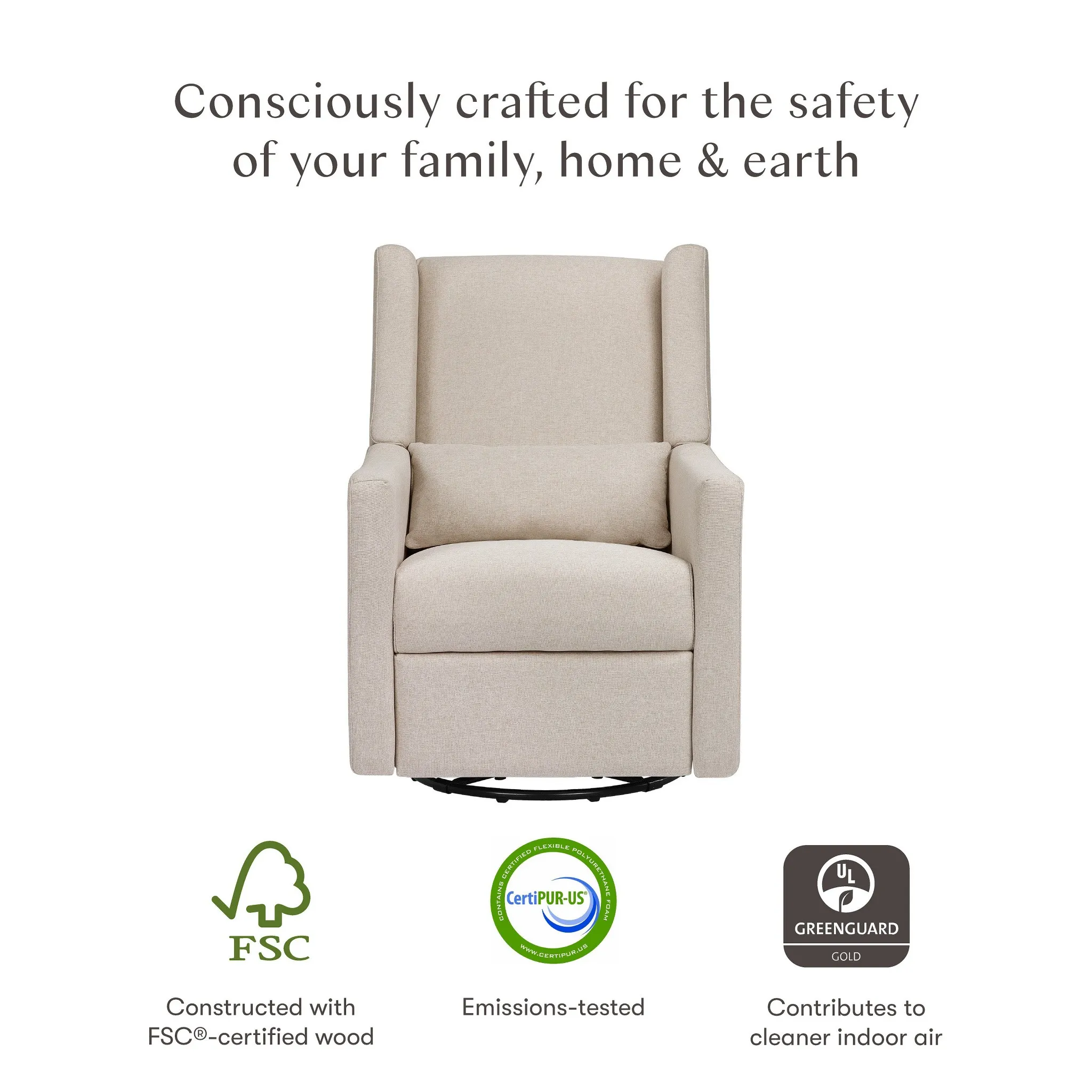 Kiwi Recliner and Swivel Glider - Performance Beach Eco-Weave - Image 3
