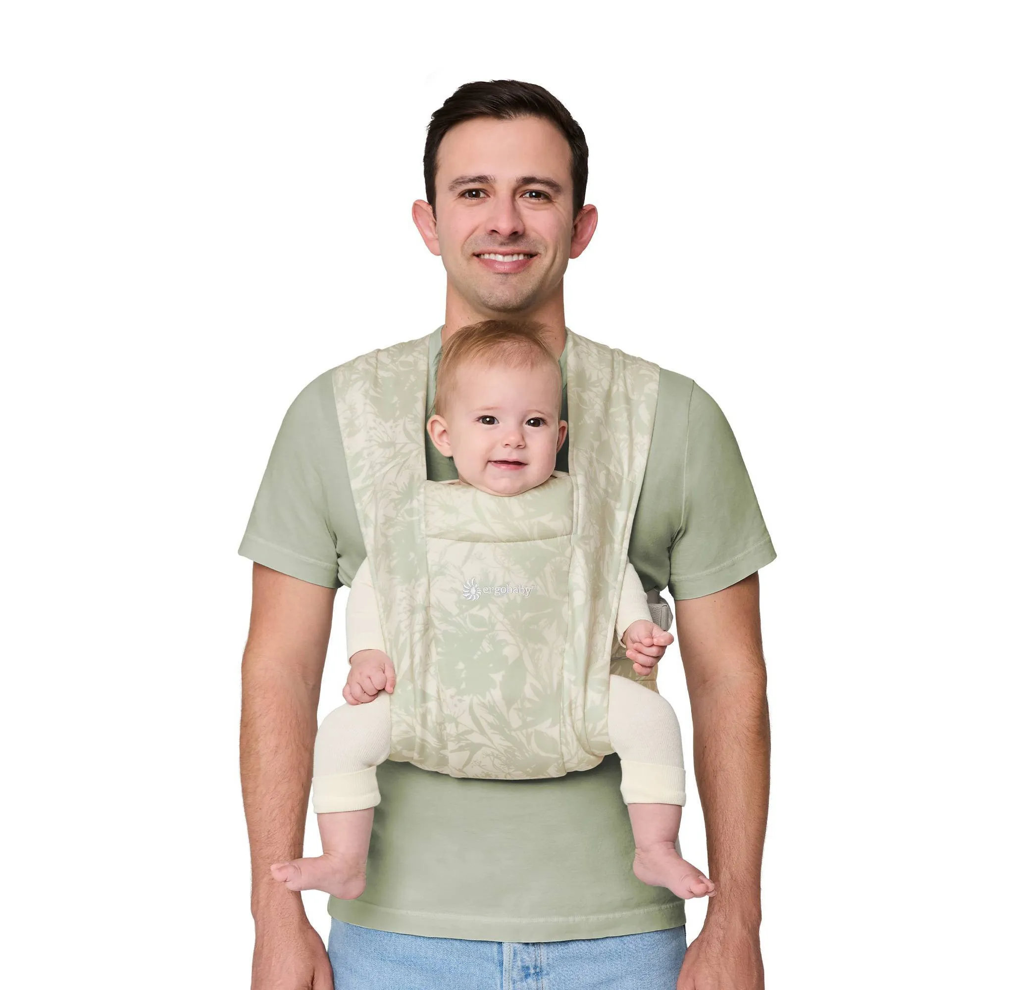 Knit Newborn Baby Carrier - Sage Meadow