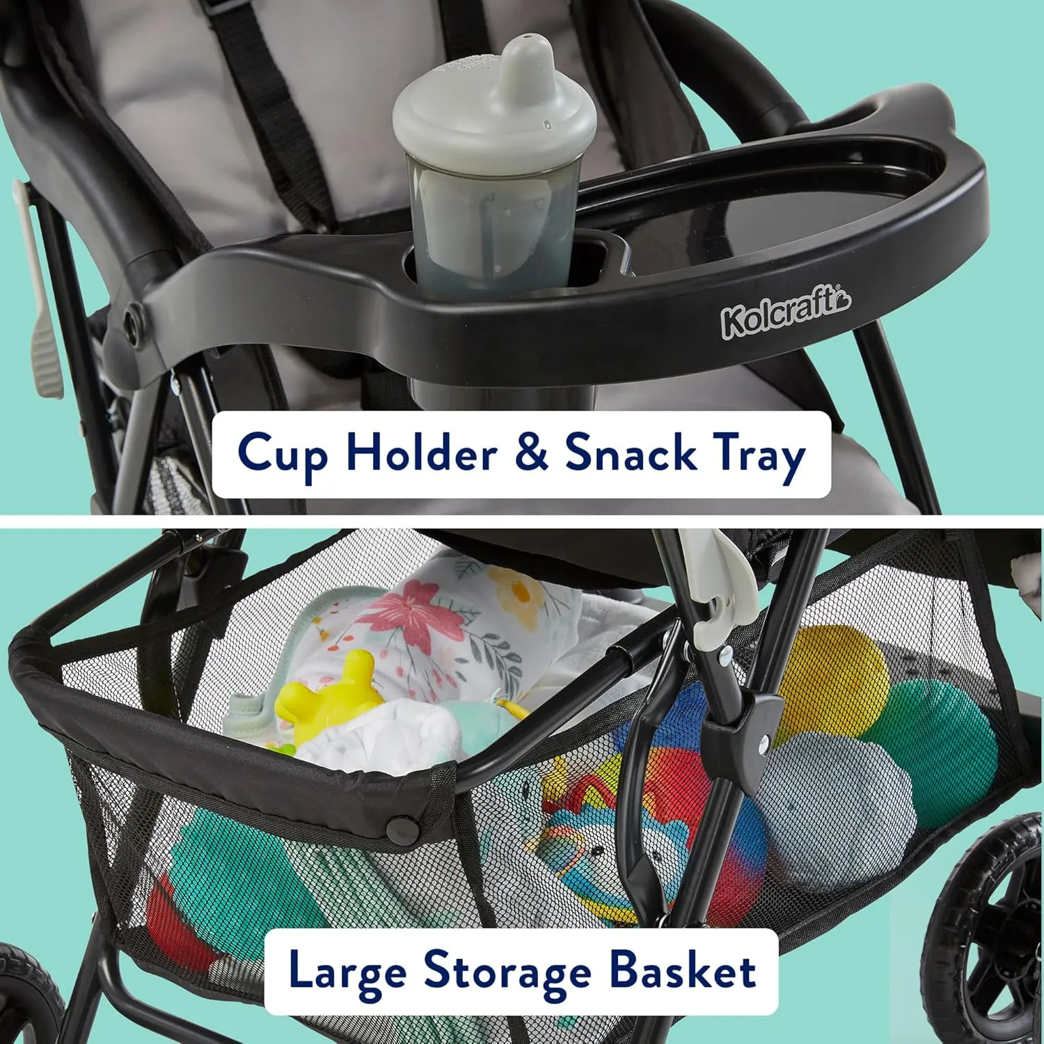 Cloud Plus Lightweight Umbrella Stroller - Slate Grey - Image 5