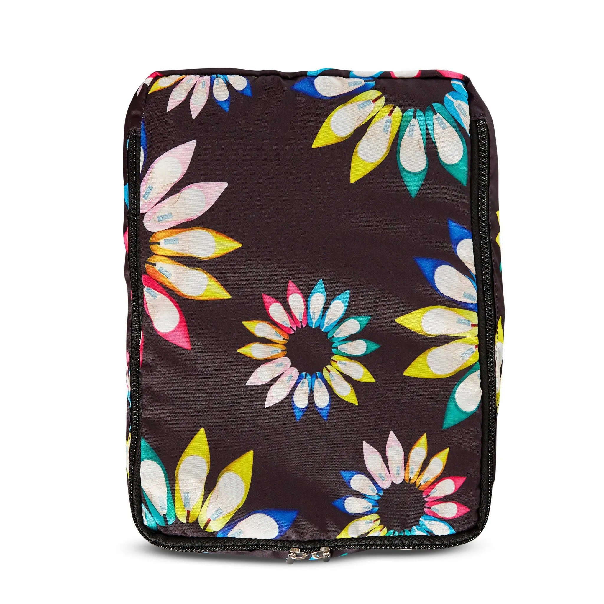 Large Checked Spinner Suitcase - Emerald - Image 4