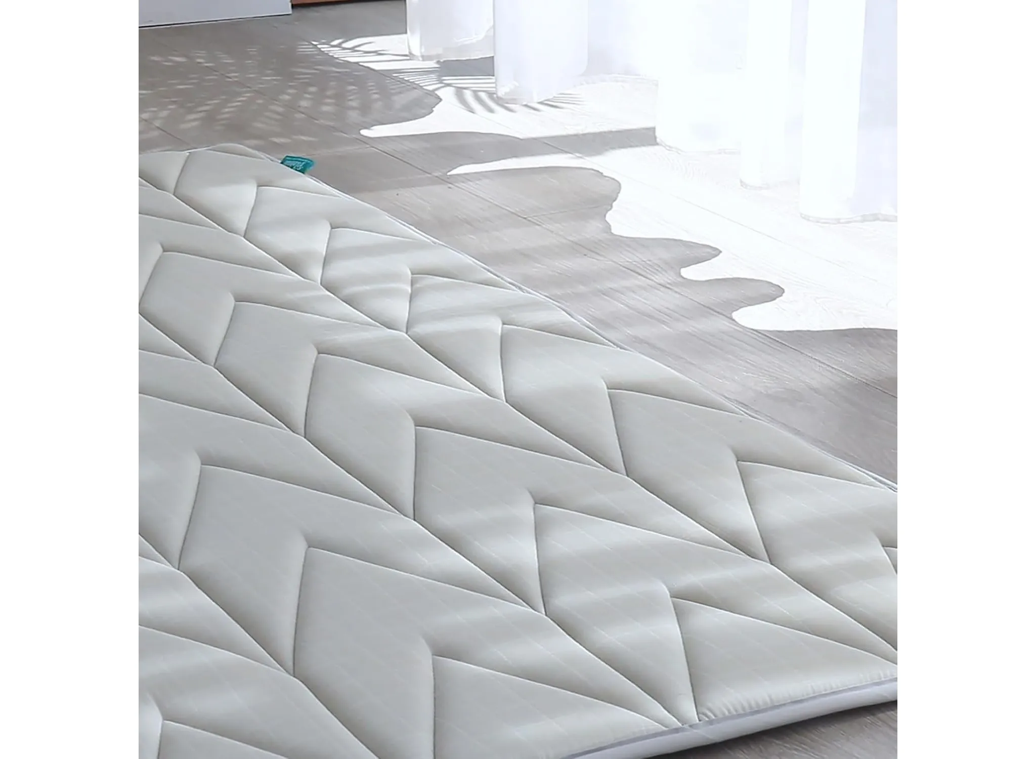 Large Foam Tummy Time Activity Mat - Gray - Image 6