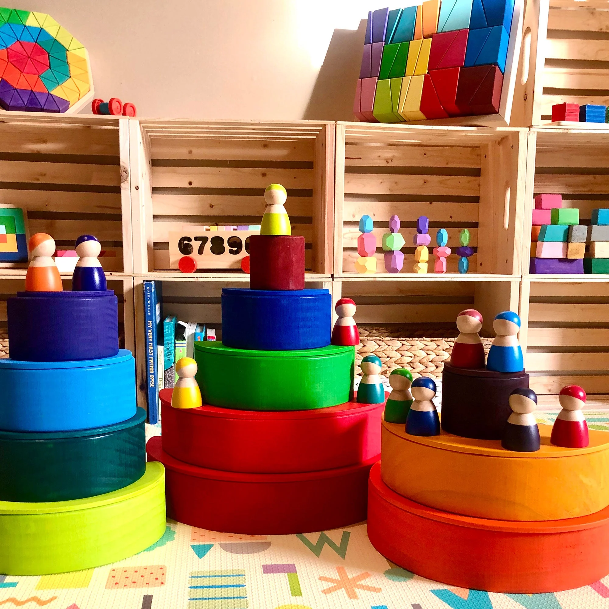 Large Rainbow Stacker Bundle - Rainbow Stacking Toy - Image 12