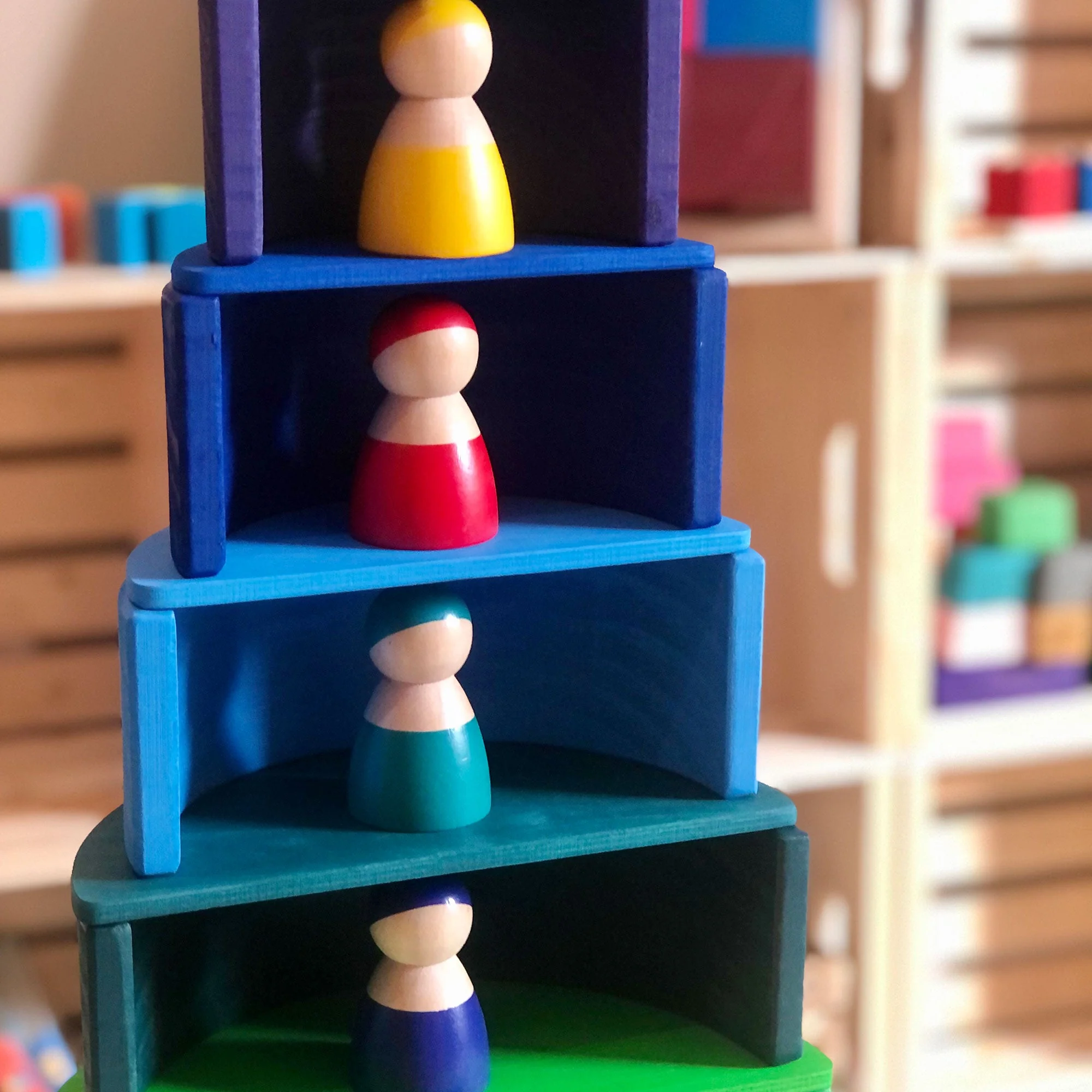 Large Rainbow Stacker Bundle - Rainbow Stacking Toy - Image 13