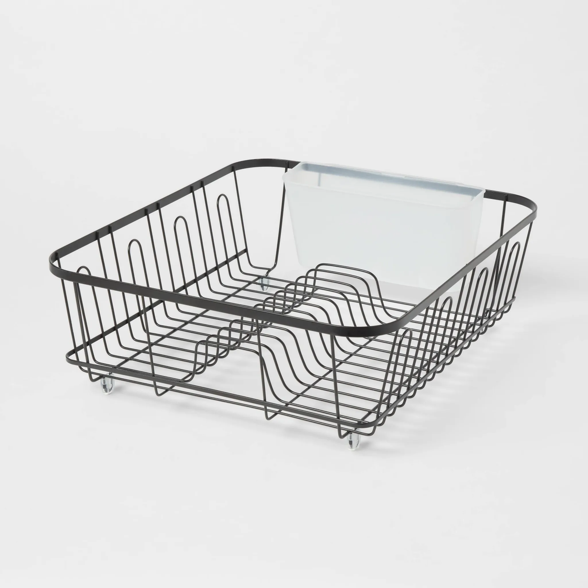 Large Steel Dish Drainer - Black