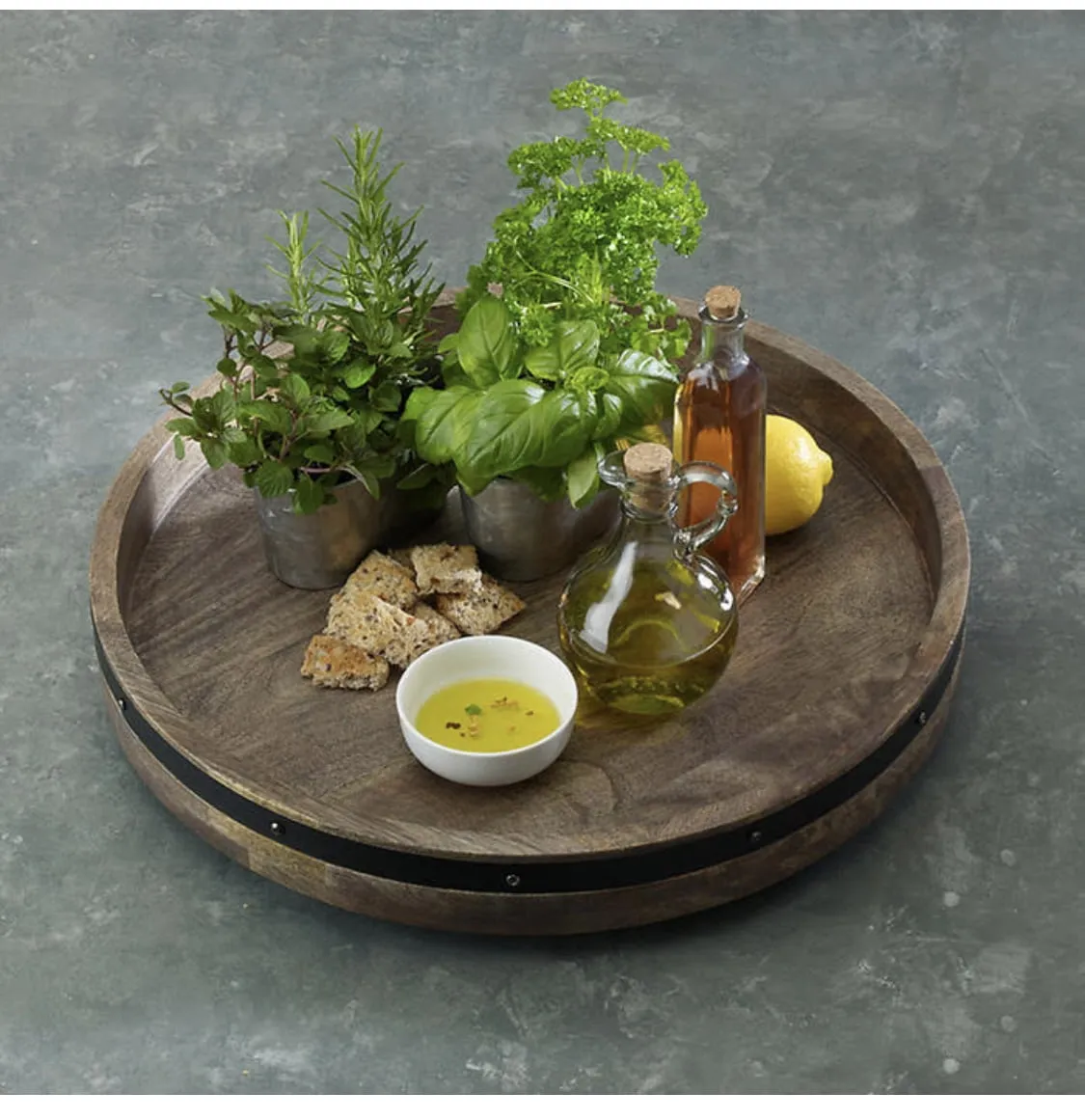 Lazy Susan - Mango Wood - Image 3