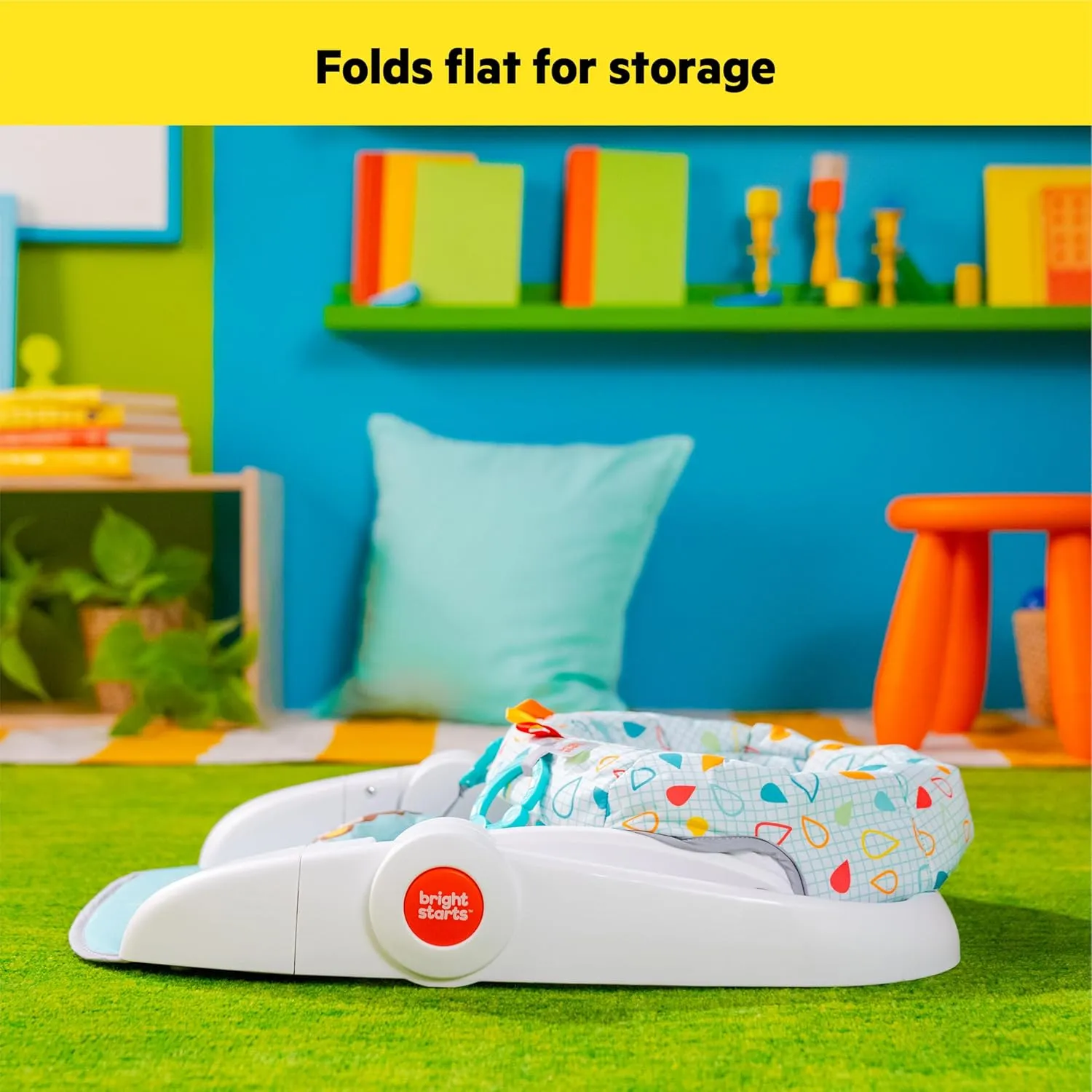 Learn-To-Sit 2-Position Baby Floor Seat With Toys - Unisex (4-12 Months) - Image 4