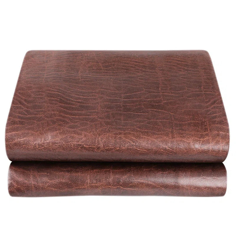 8" H x 100" L x 60" W Leather Pool Table Cover - Brown