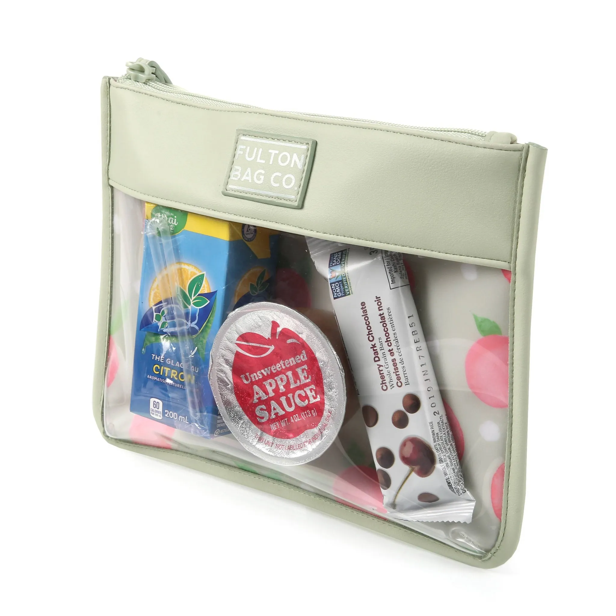 Leatherette Snack Pouch Sack 2pk - Peaches - Image 4