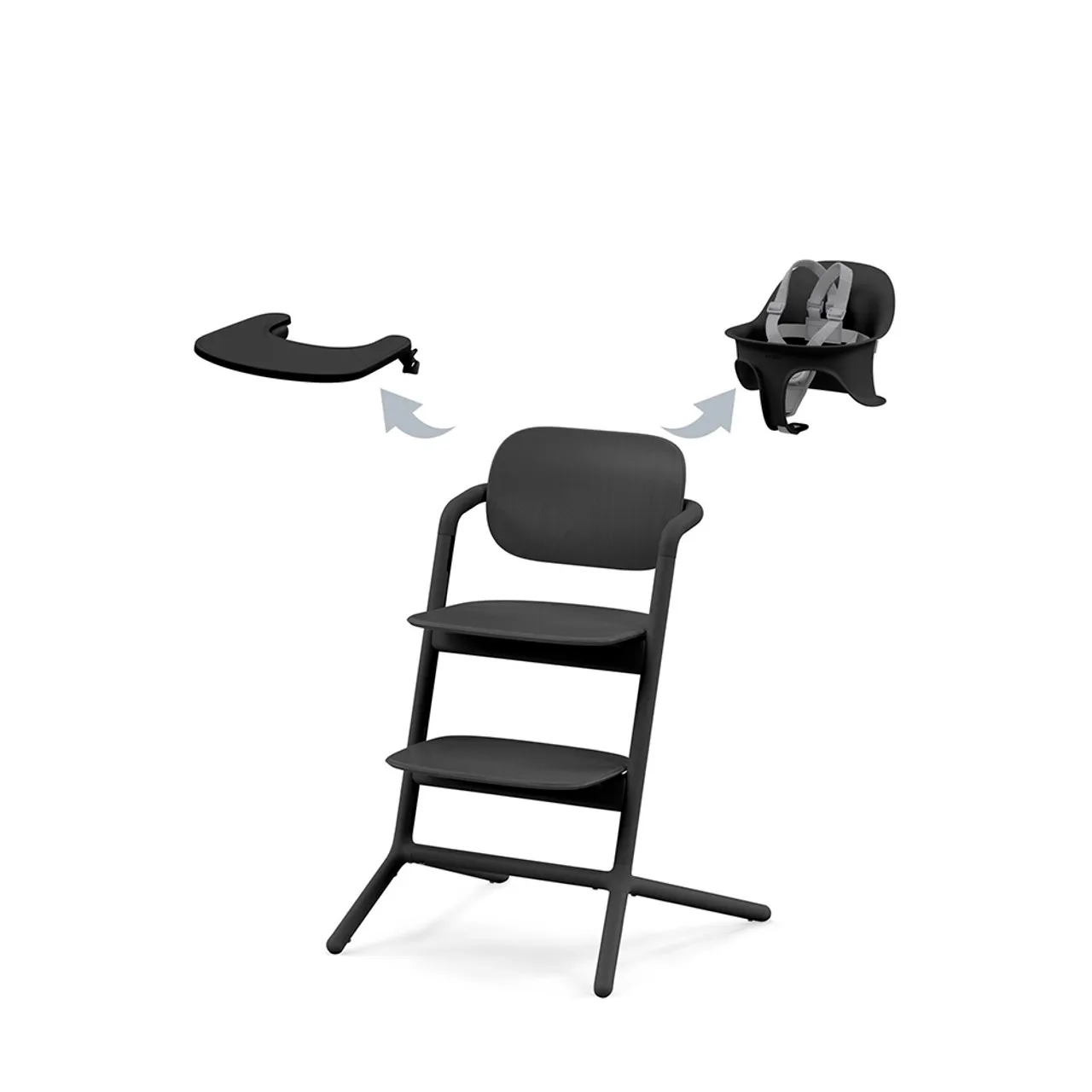 LEMO 2 High Chair 3-in-1 Set - Stunning Black