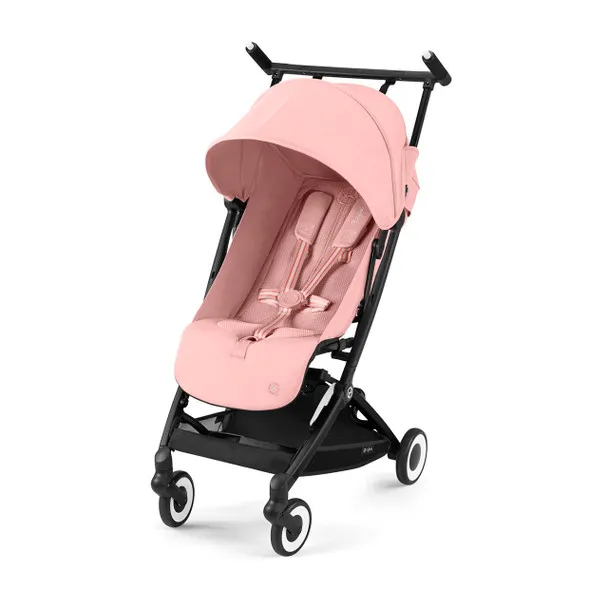Libelle 2 Stroller - Black Frame with Candy Pink Seat