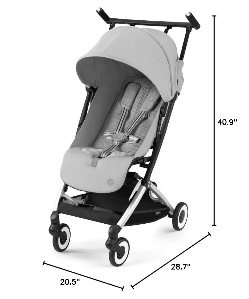 Libelle 2 Stroller - Silver Frame with Fog Grey Seat - Image 4