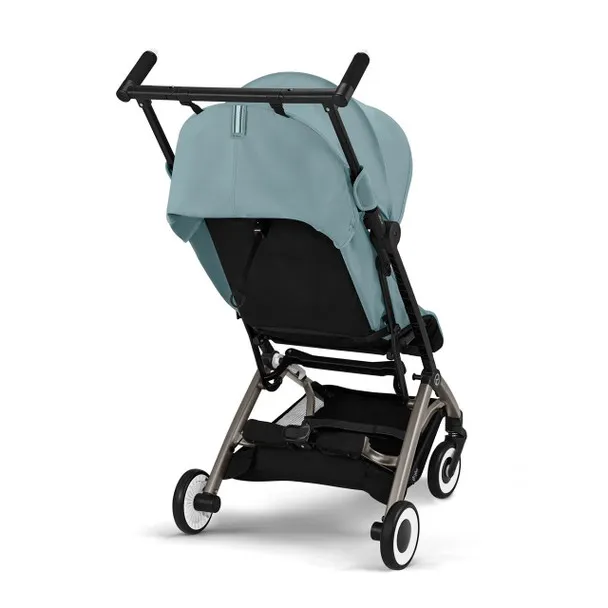 Libelle 2 Stroller - Taupe Frame with Stormy Blue Seat - Image 3