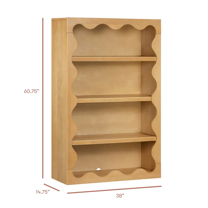 Lido Wave Bookcase - White - Image 3
