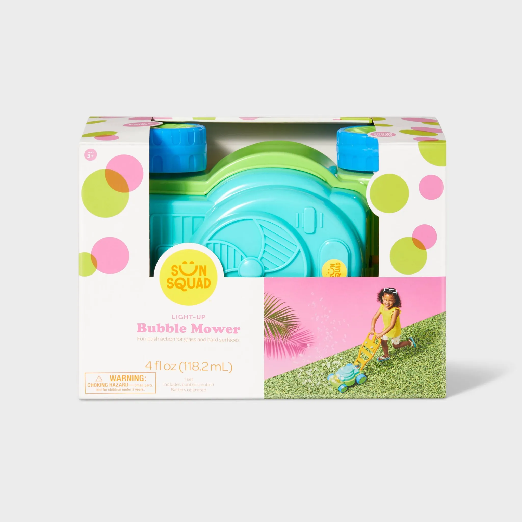 Light Up Bubble Lawn Mower - Machine for Kids Outdoor Fun - Image 2
