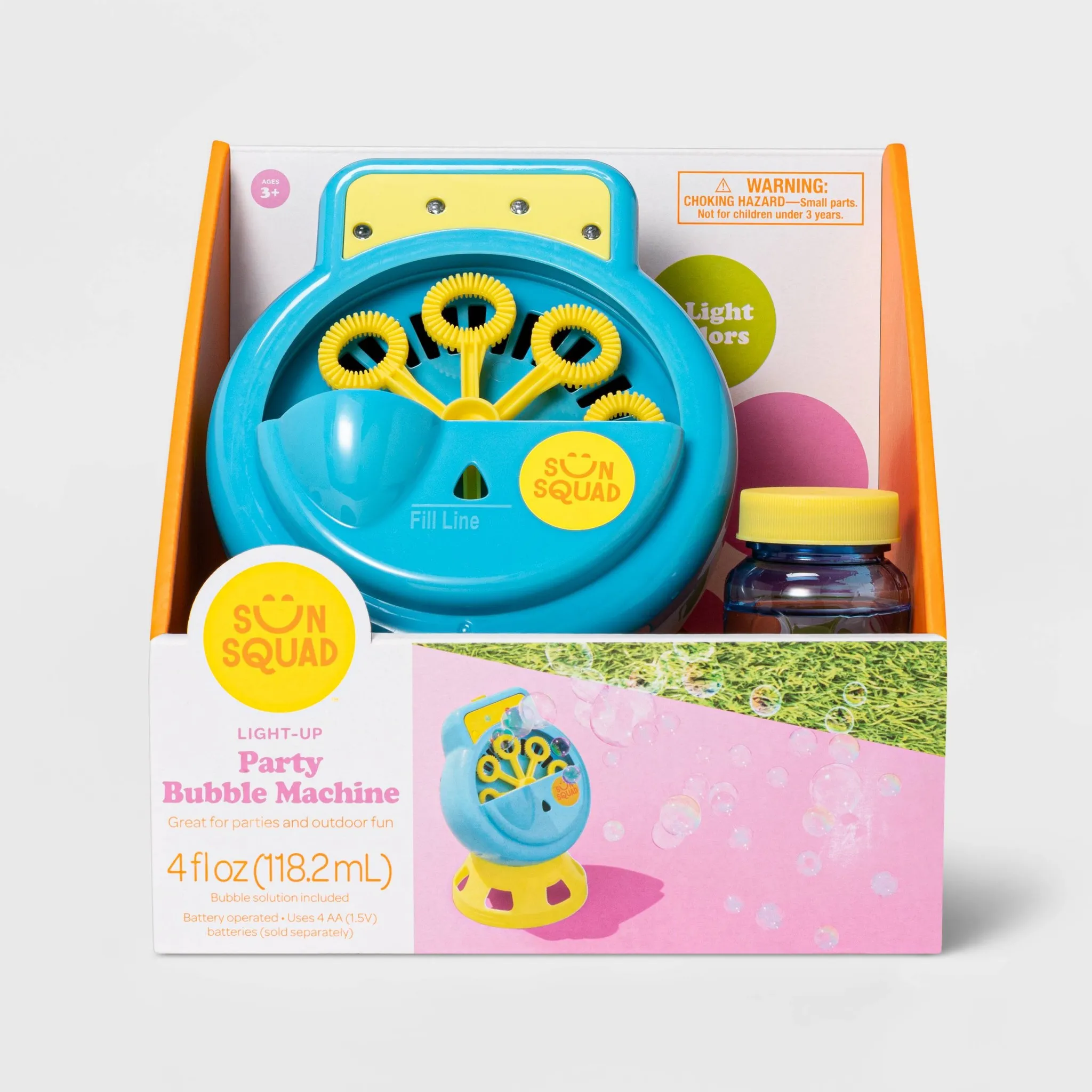 Light-Up Bubble Maker - Blue/Yellow - Image 3